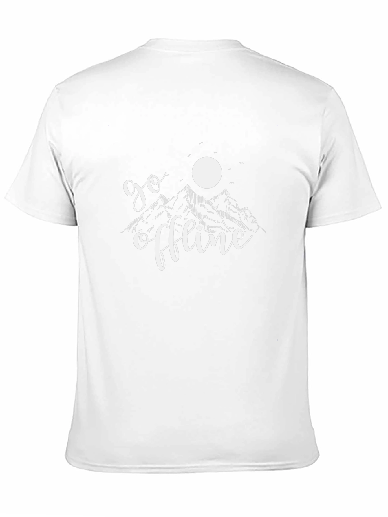 Go Offline Black T-Shirt - Nature Lover Tee