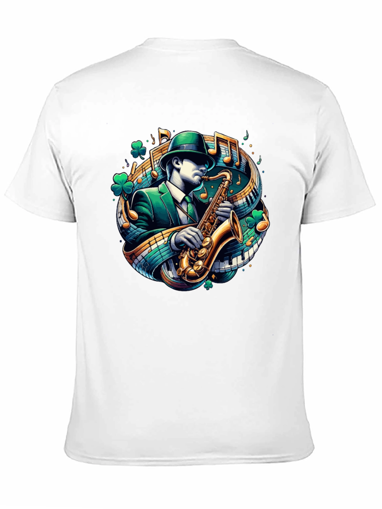 St. Patricks Day Saxophone T-Shirt