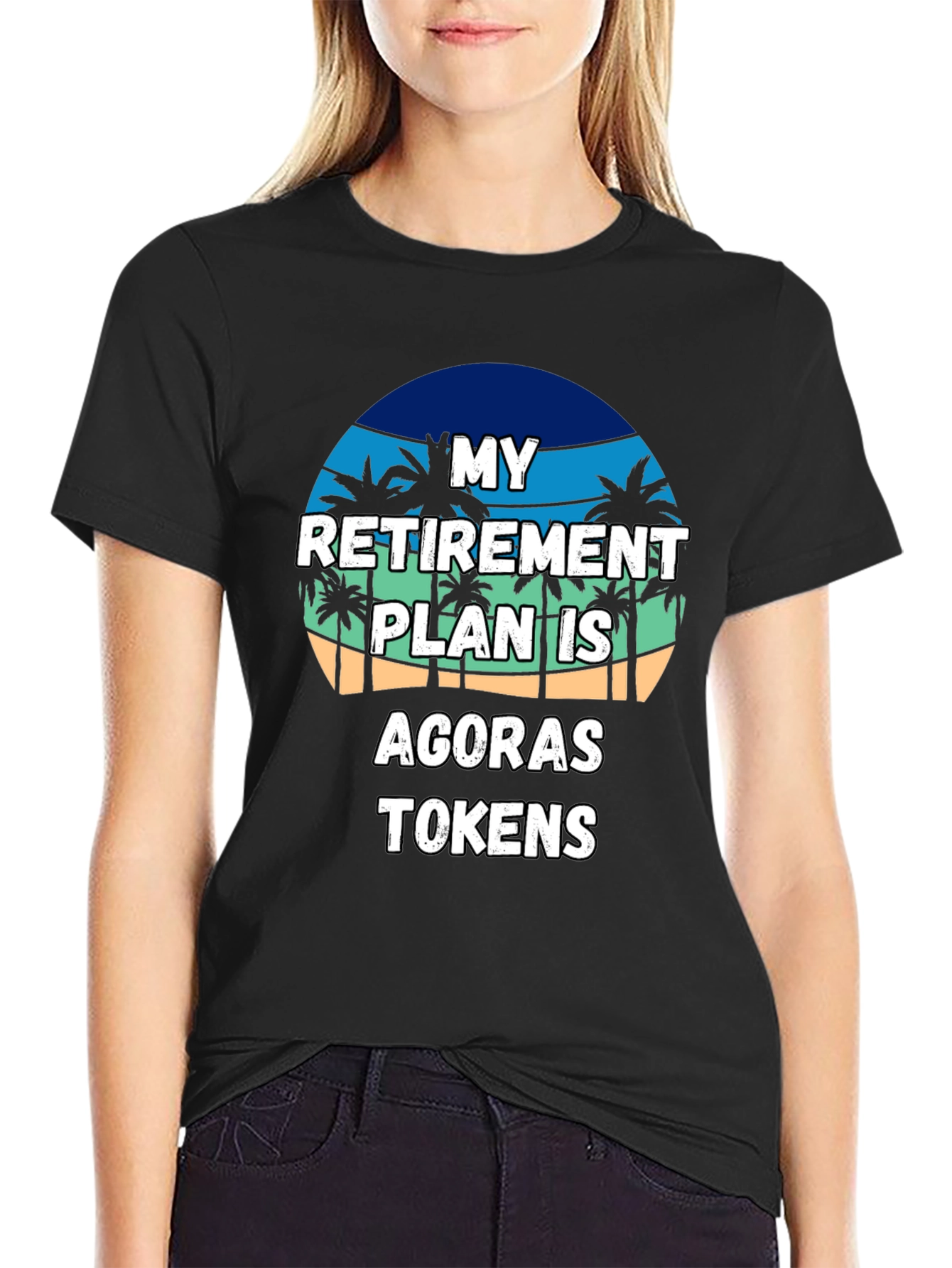 My Retirement Plan Agoras Tokens Black T-Shirt