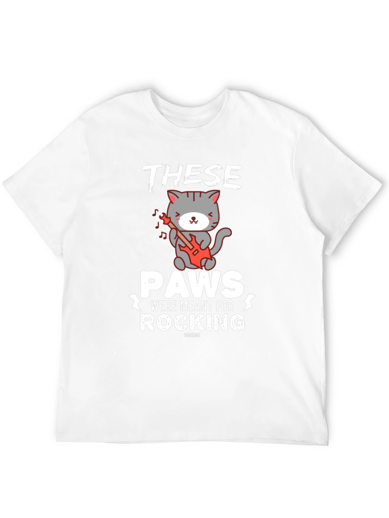 These Paws Were Meant for Rocking Cat T-Shirt