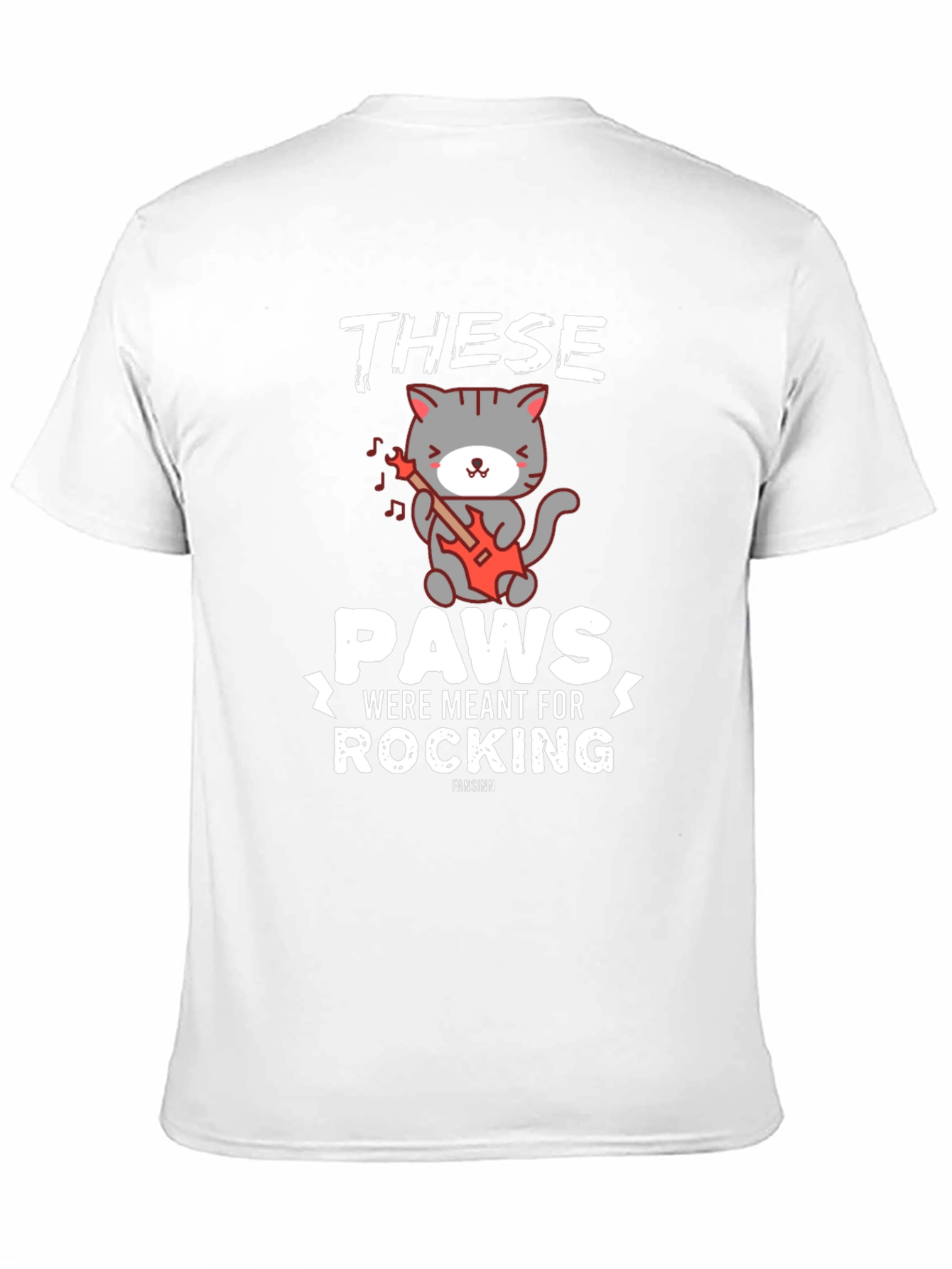These Paws Were Meant for Rocking Cat T-Shirt