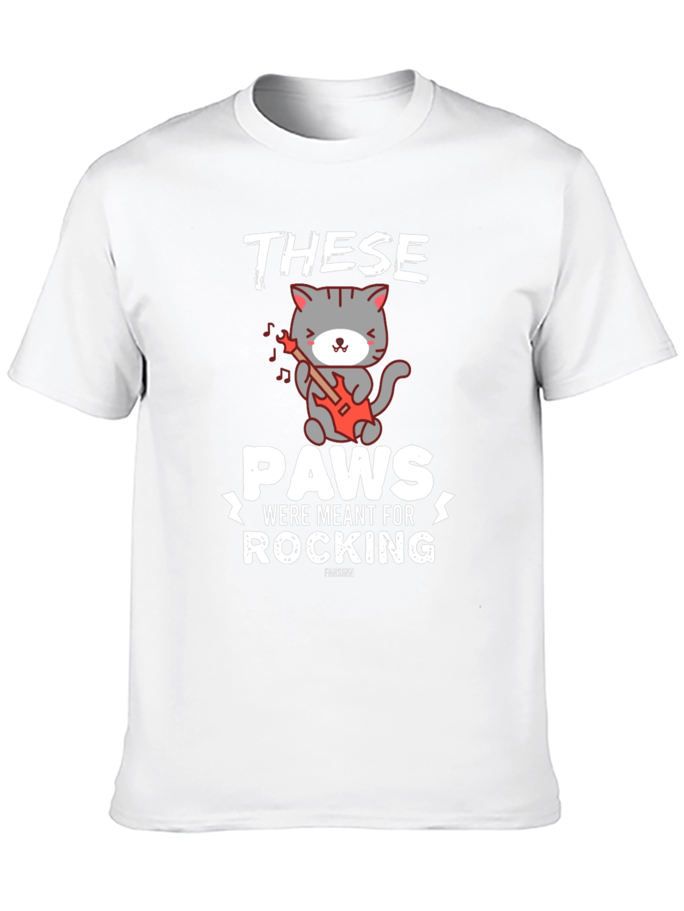 These Paws Were Meant for Rocking Cat T-Shirt