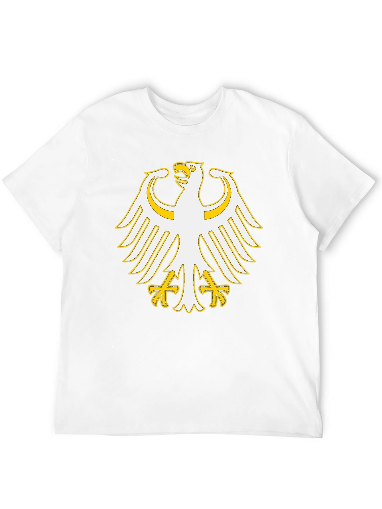 Black T-Shirt with Eagle Graphic Print