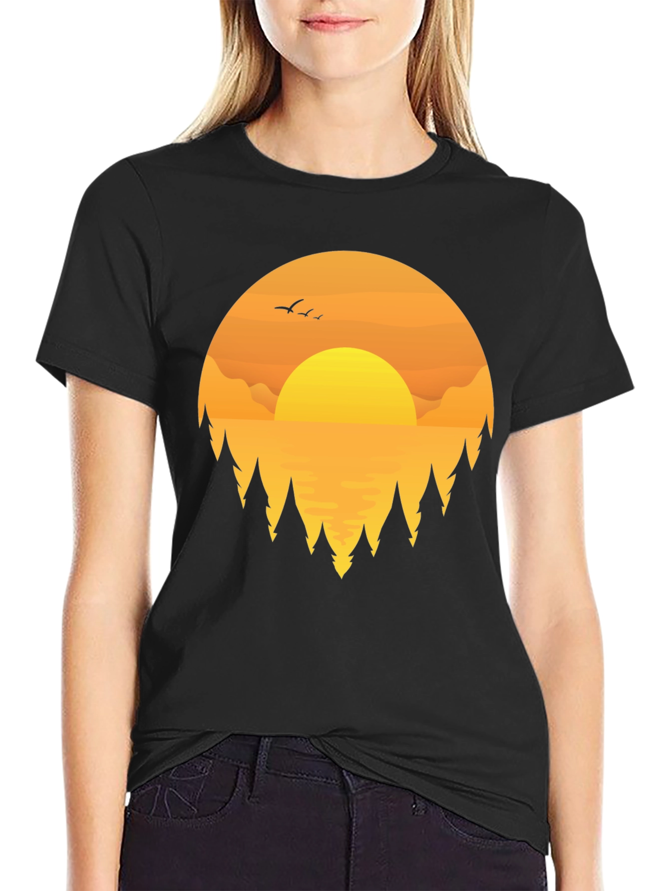 Sunset Graphic Tee | Nature Lovers T-Shirt