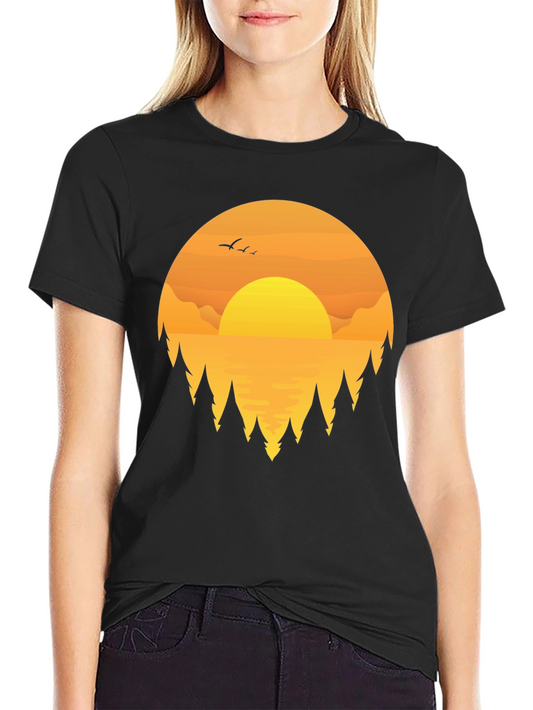 Sunset Graphic Tee | Nature Lovers T-Shirt