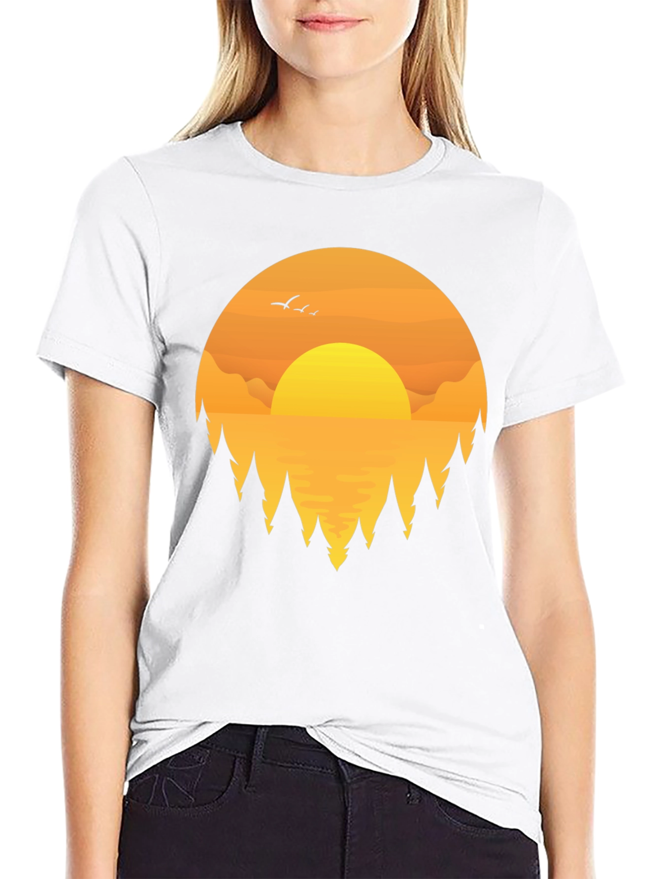 Sunset Graphic Tee | Nature Lovers T-Shirt