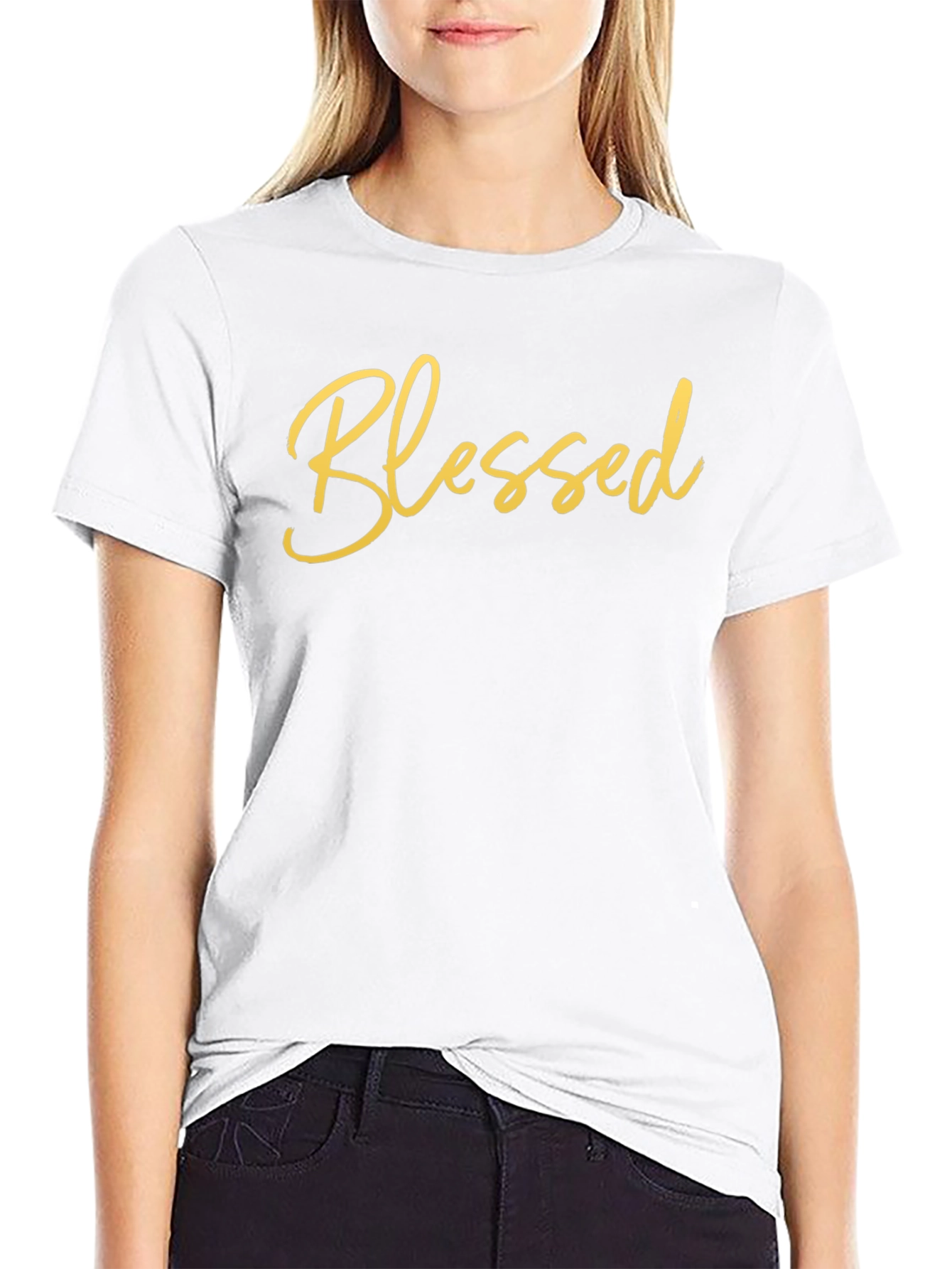 Blessed Graphic Tee - Stylish Religious T-Shirt