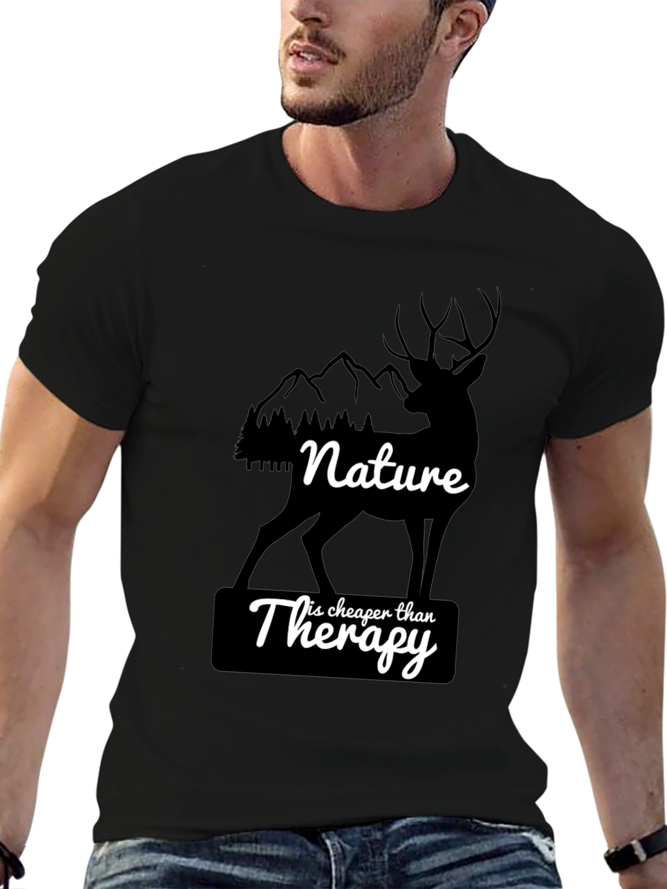 Nature is Cheaper Than Therapy Graphic T-Shirt