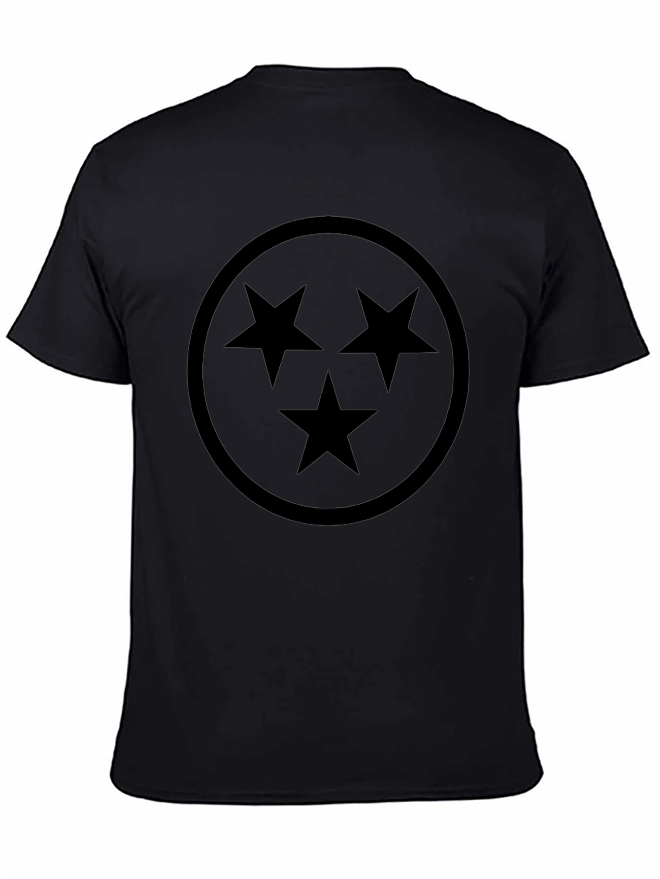 Three Star Black Graphic Tee