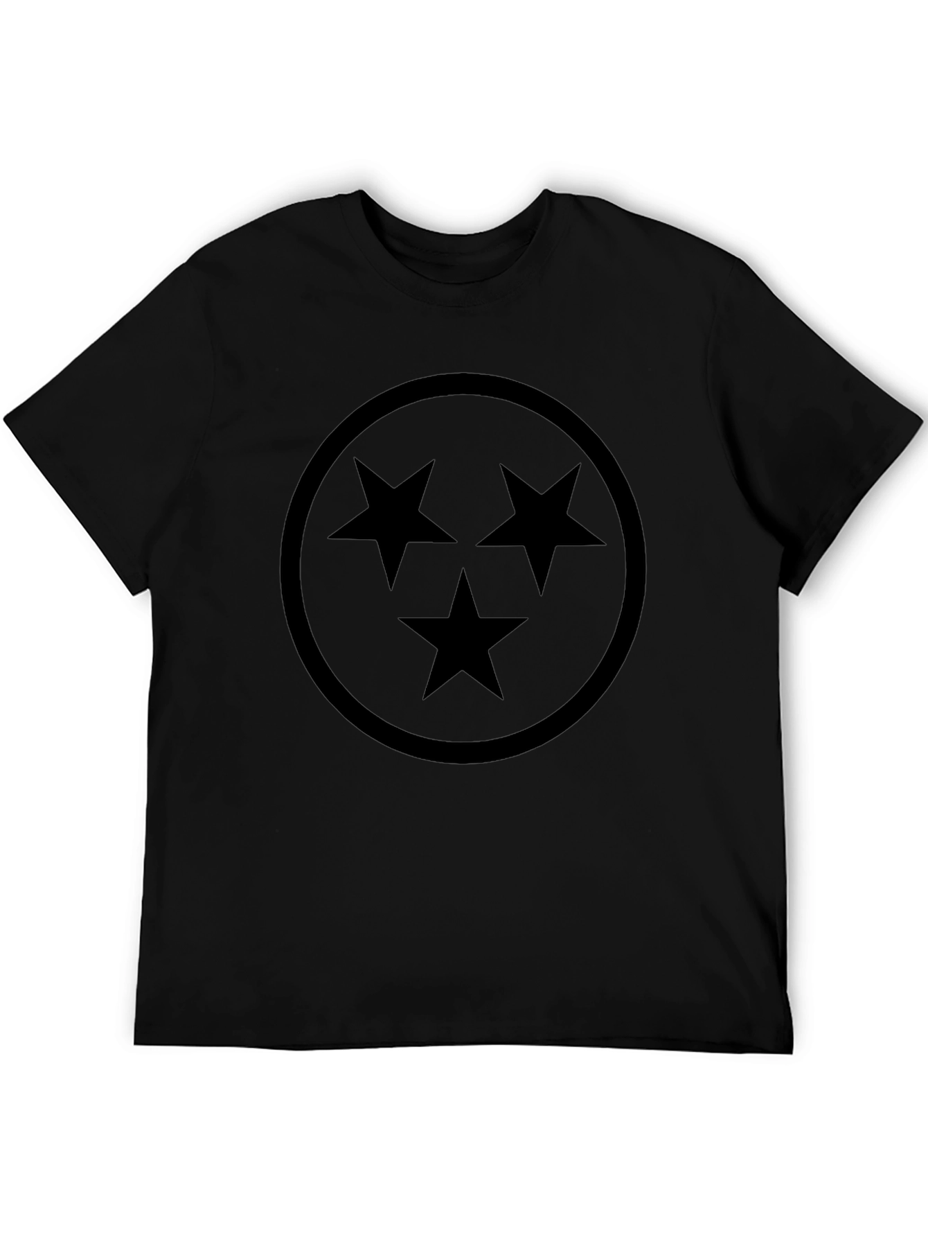 Three Star Black Graphic Tee