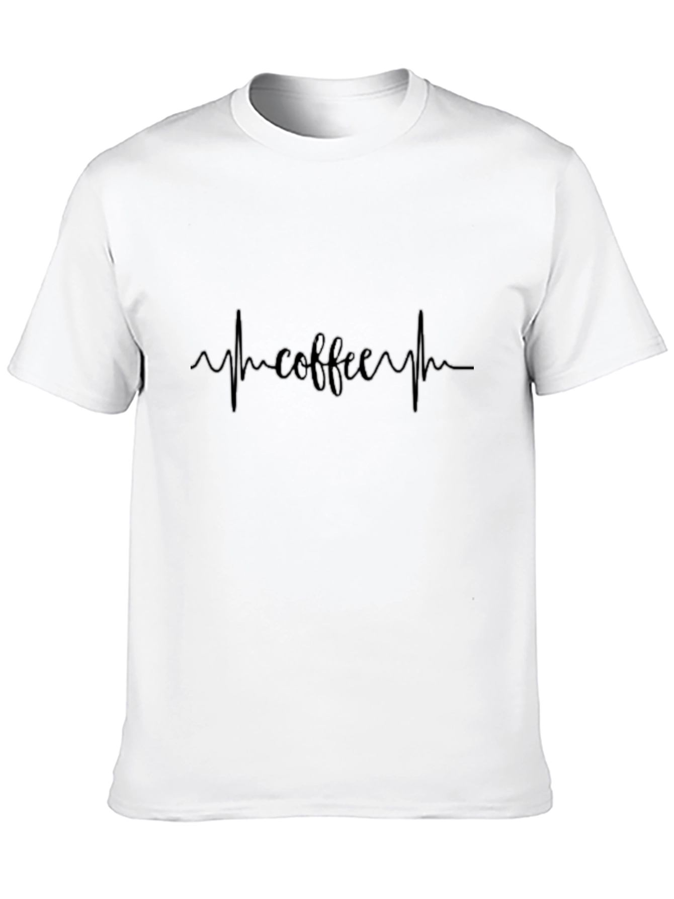 Coffee Heartbeat T-Shirt - Caffeine Lovers Tee