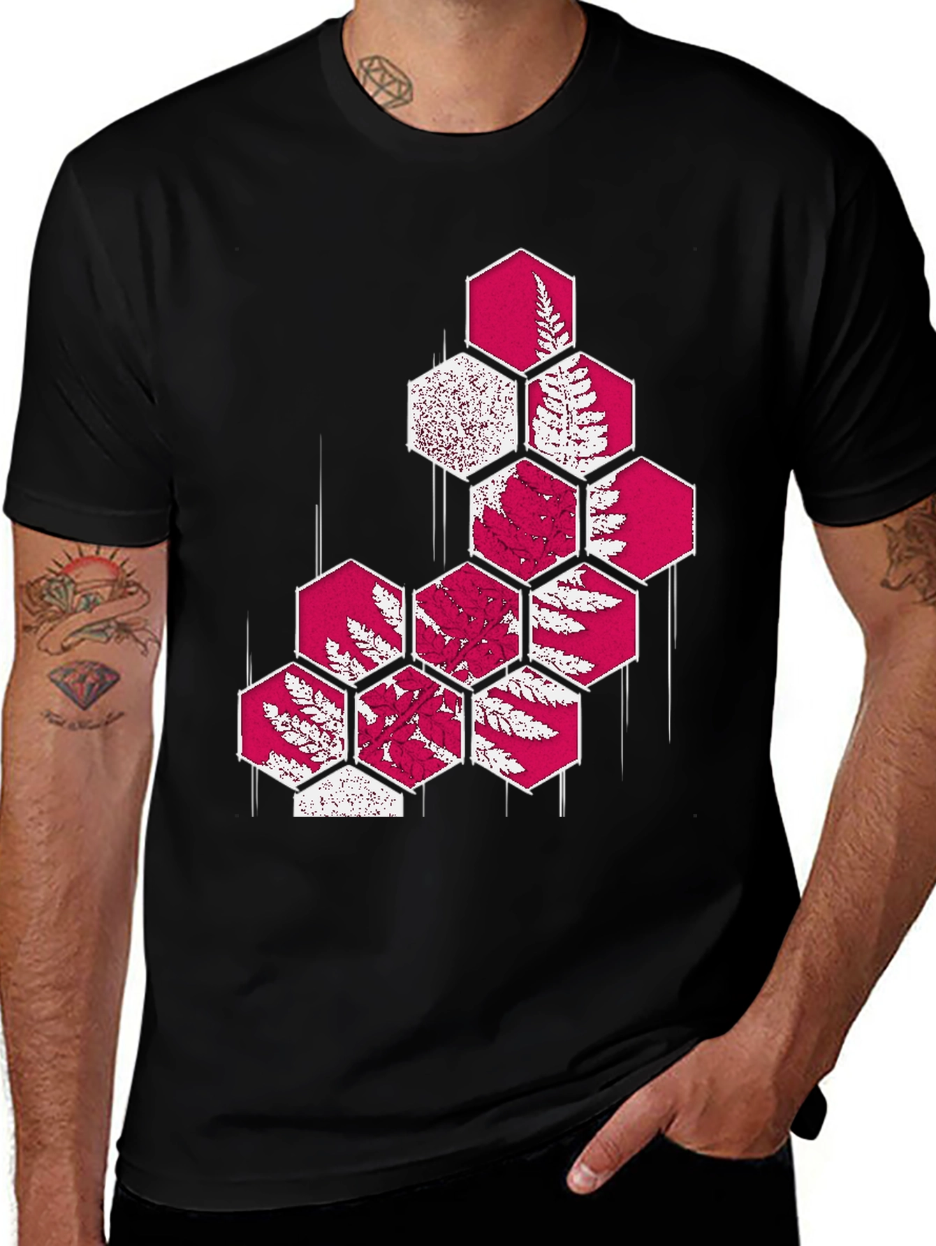 Hexagon Fern Graphic Tee