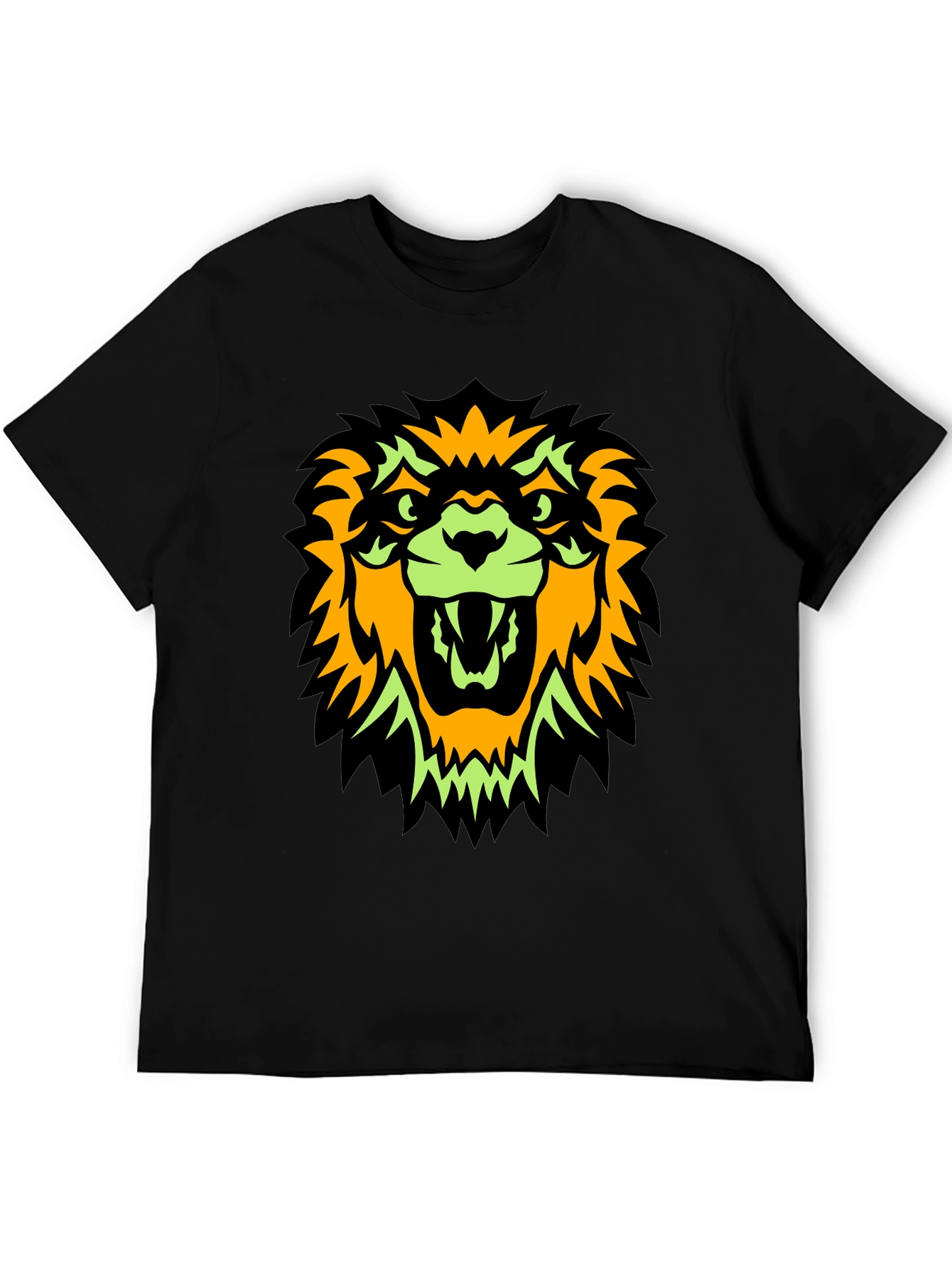 Lion Graphic Tee - Bold Black T-Shirt
