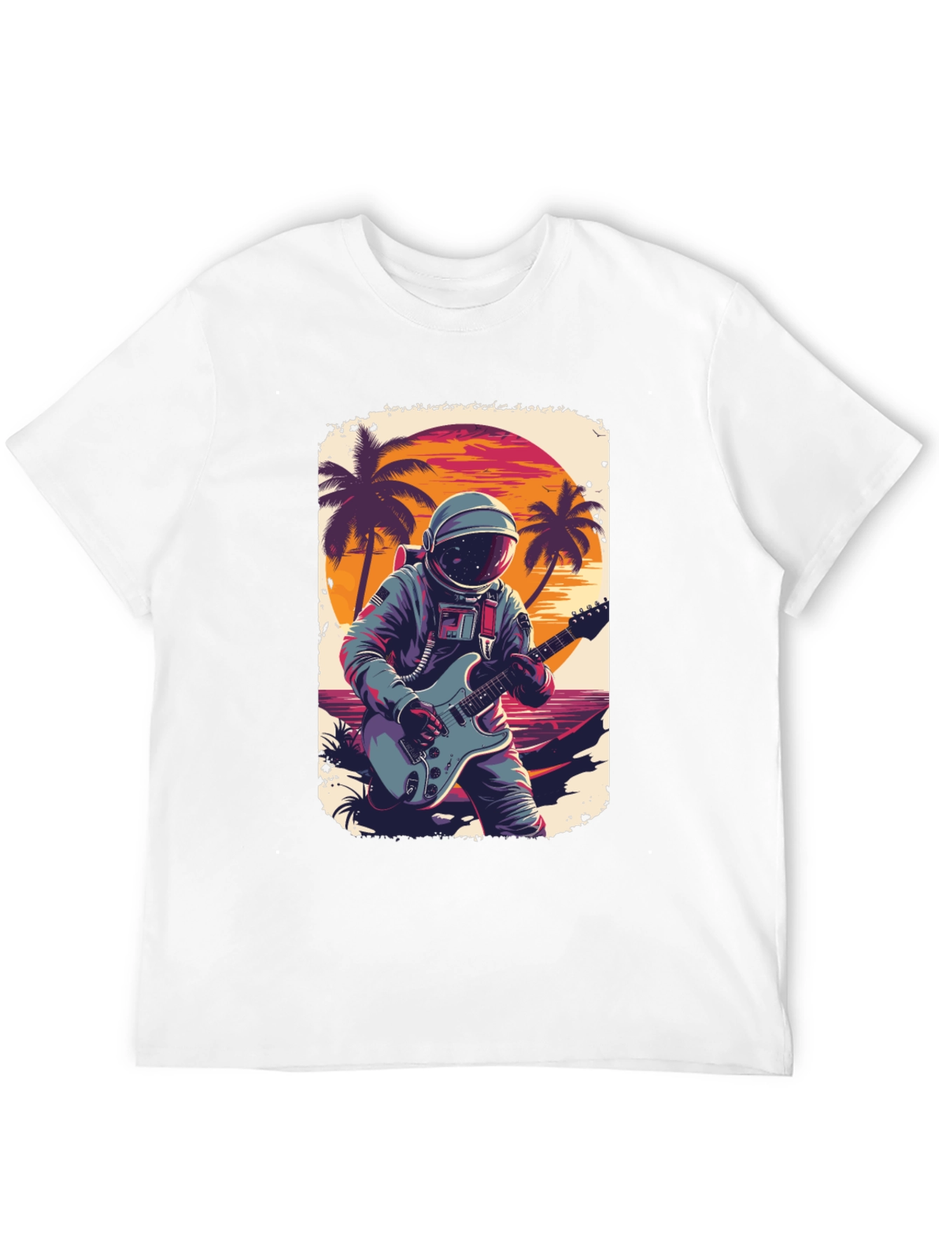 Astronaut Guitarist Graphic Tee