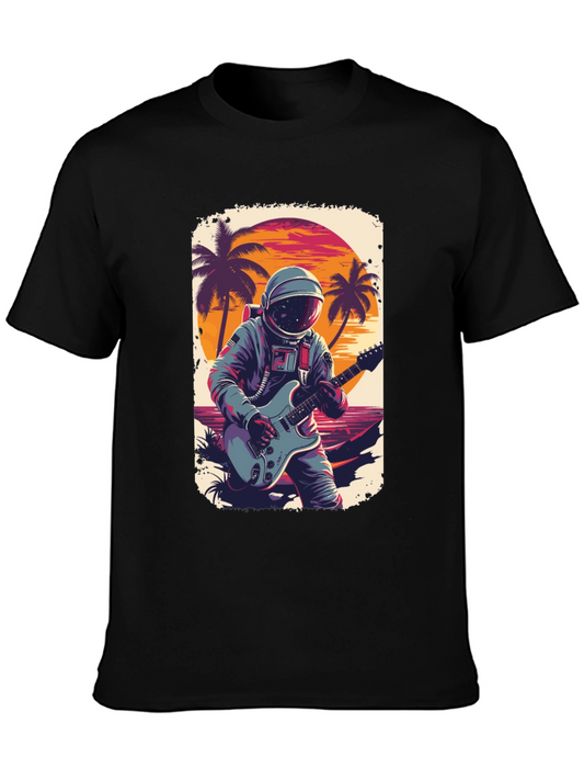 Astronaut Guitarist Graphic Tee