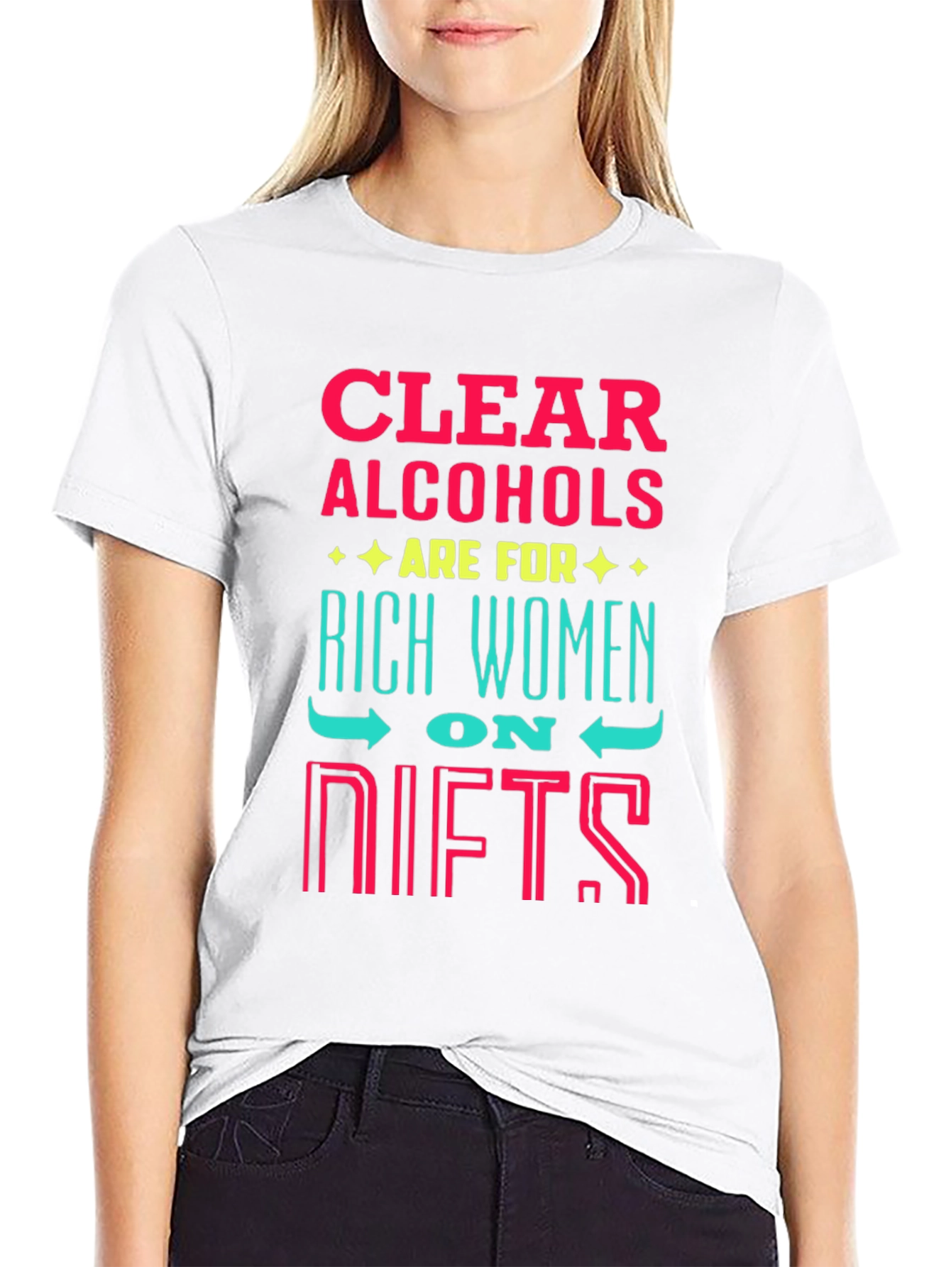 Clear Alcohol Rich Women T-Shirt