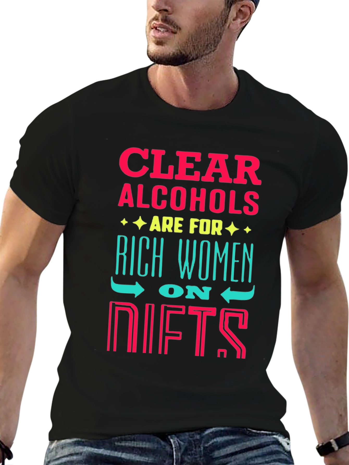 Clear Alcohol Rich Women T-Shirt