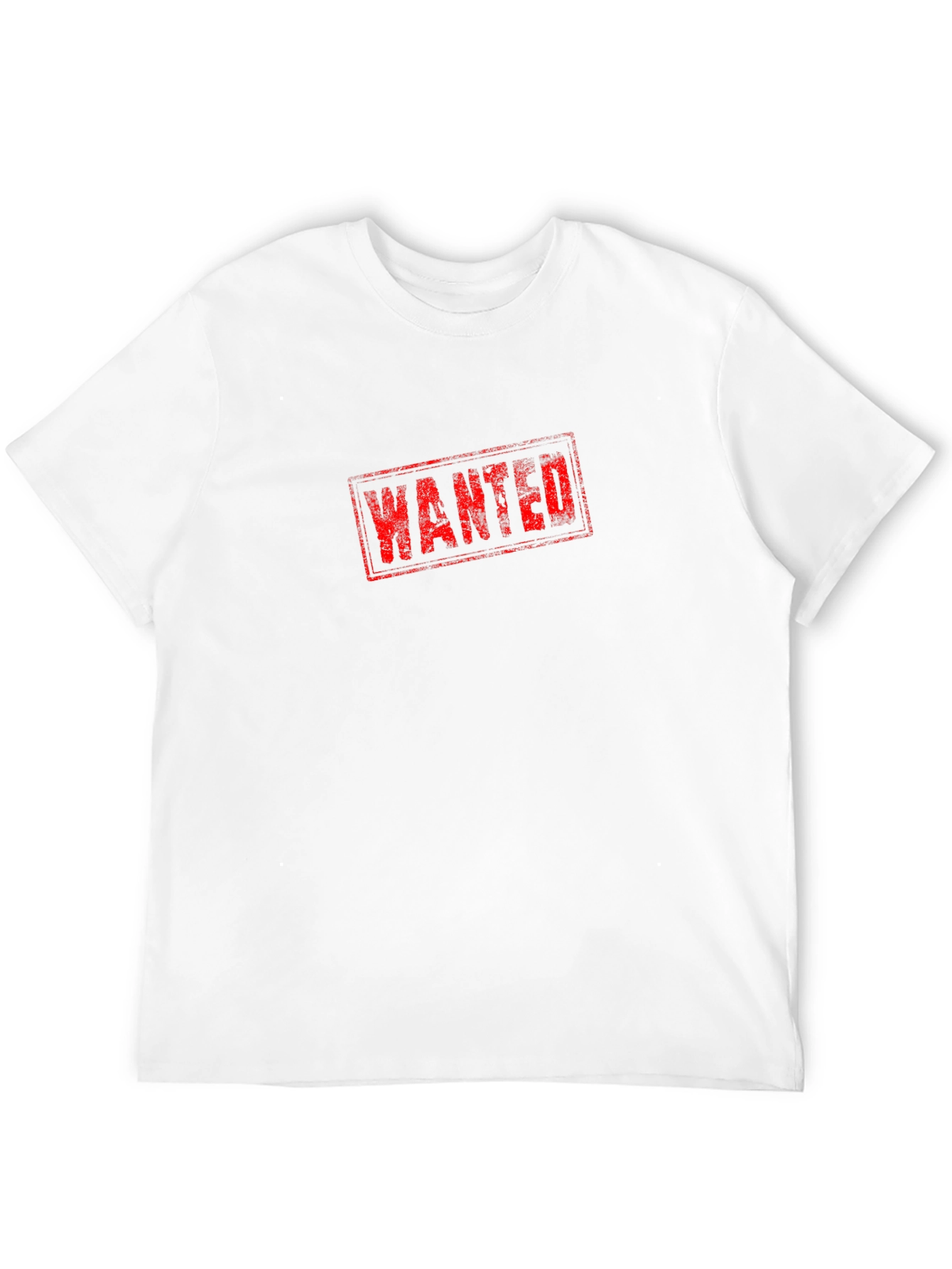 Wanted Graphic Print Black T-Shirt