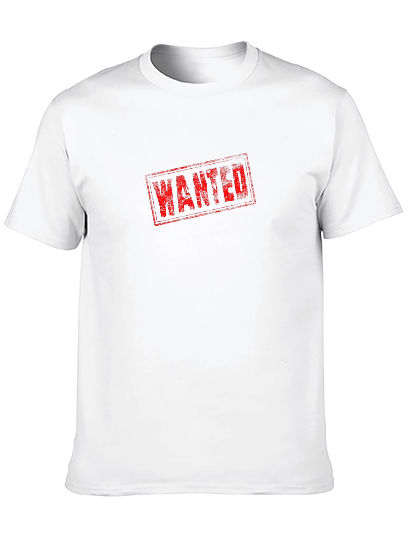 Wanted Graphic Print Black T-Shirt