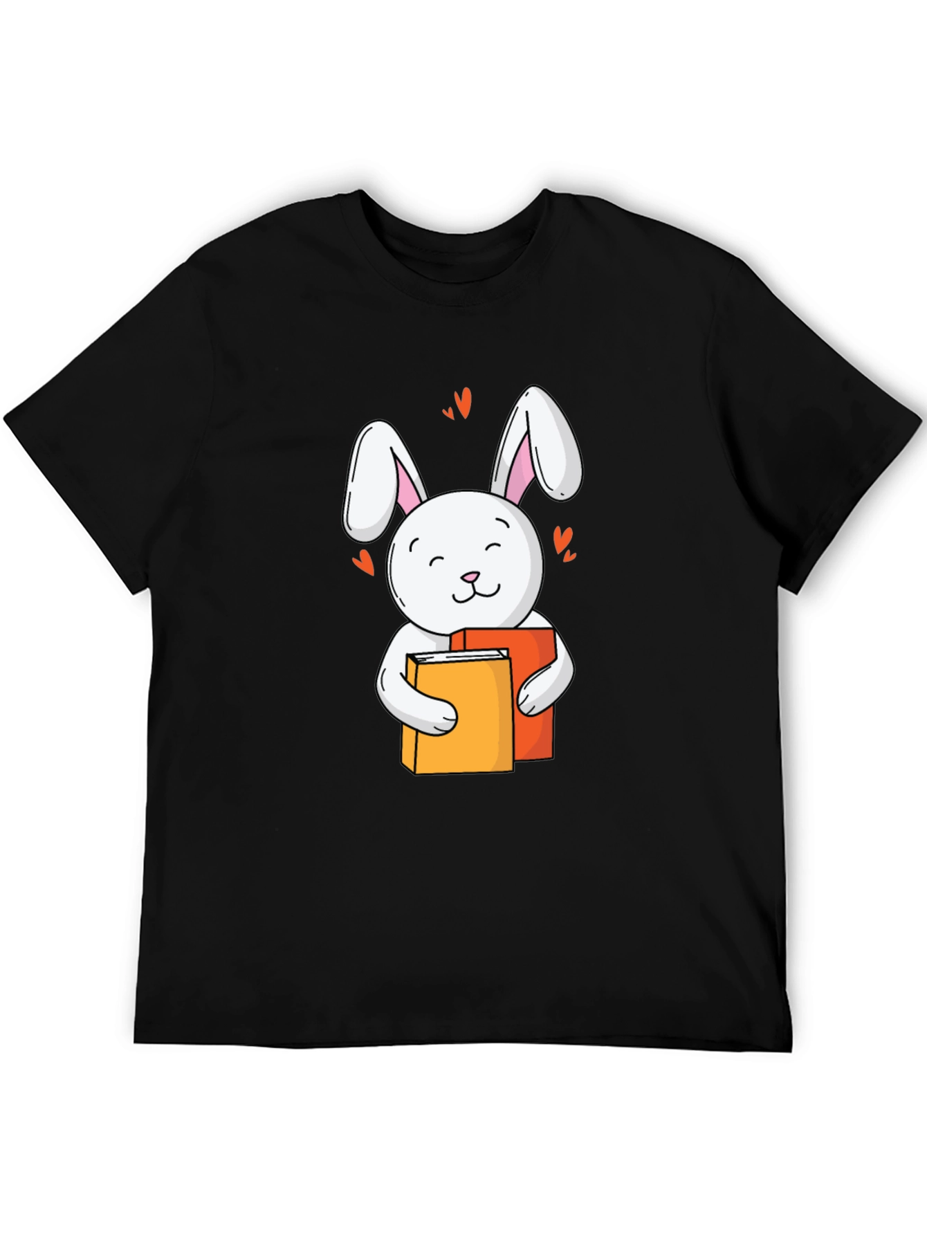 Cute Rabbit Reading T-Shirt