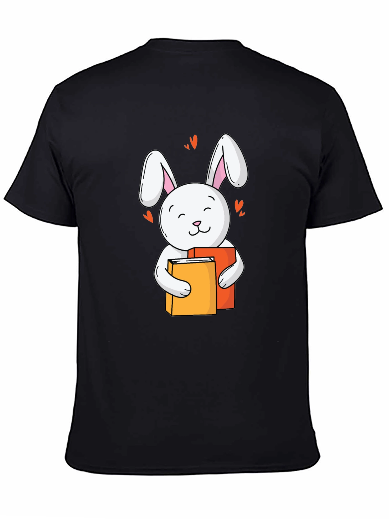 Cute Rabbit Reading T-Shirt