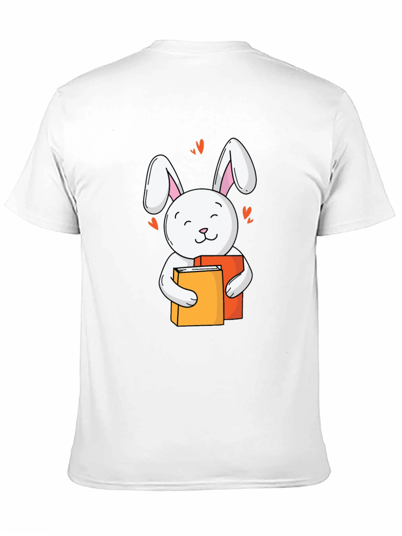 Cute Rabbit Reading T-Shirt