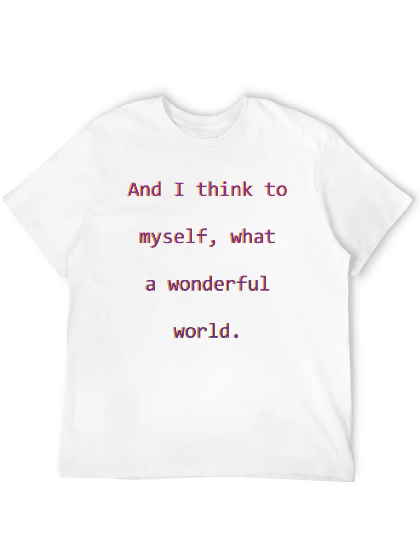 Wonderful World T-Shirt - Inspirational Graphic Tee