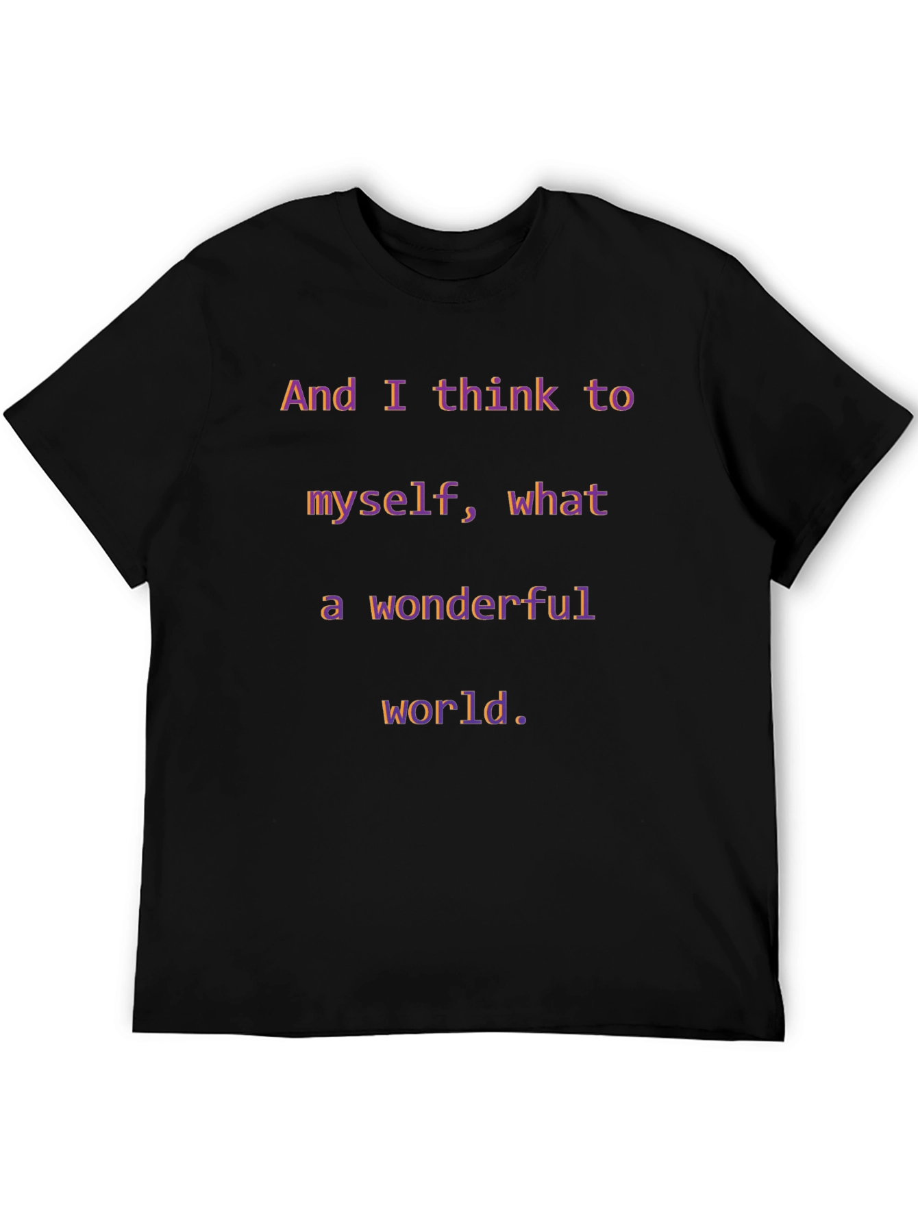 Wonderful World T-Shirt - Inspirational Graphic Tee