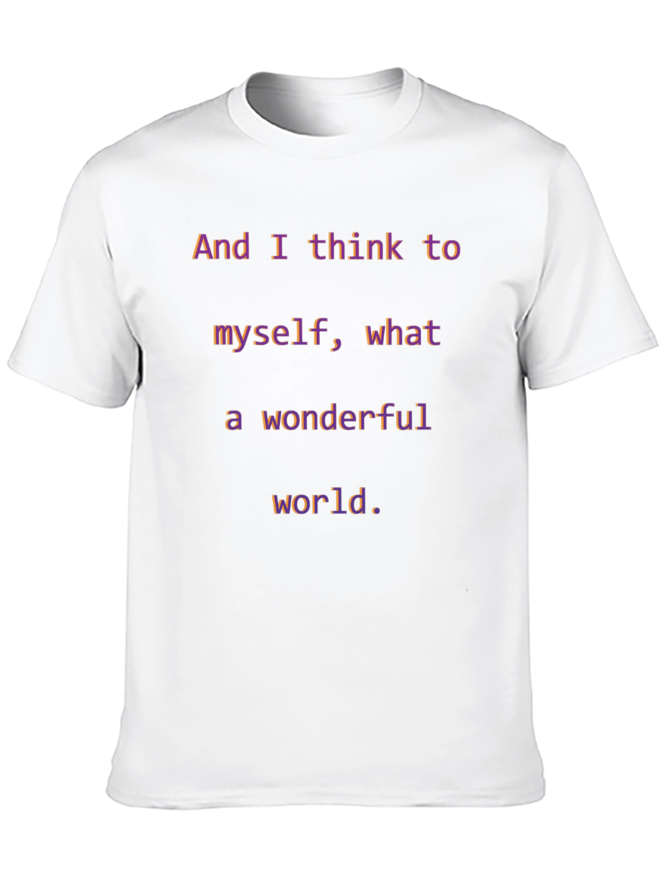 Wonderful World T-Shirt - Inspirational Graphic Tee