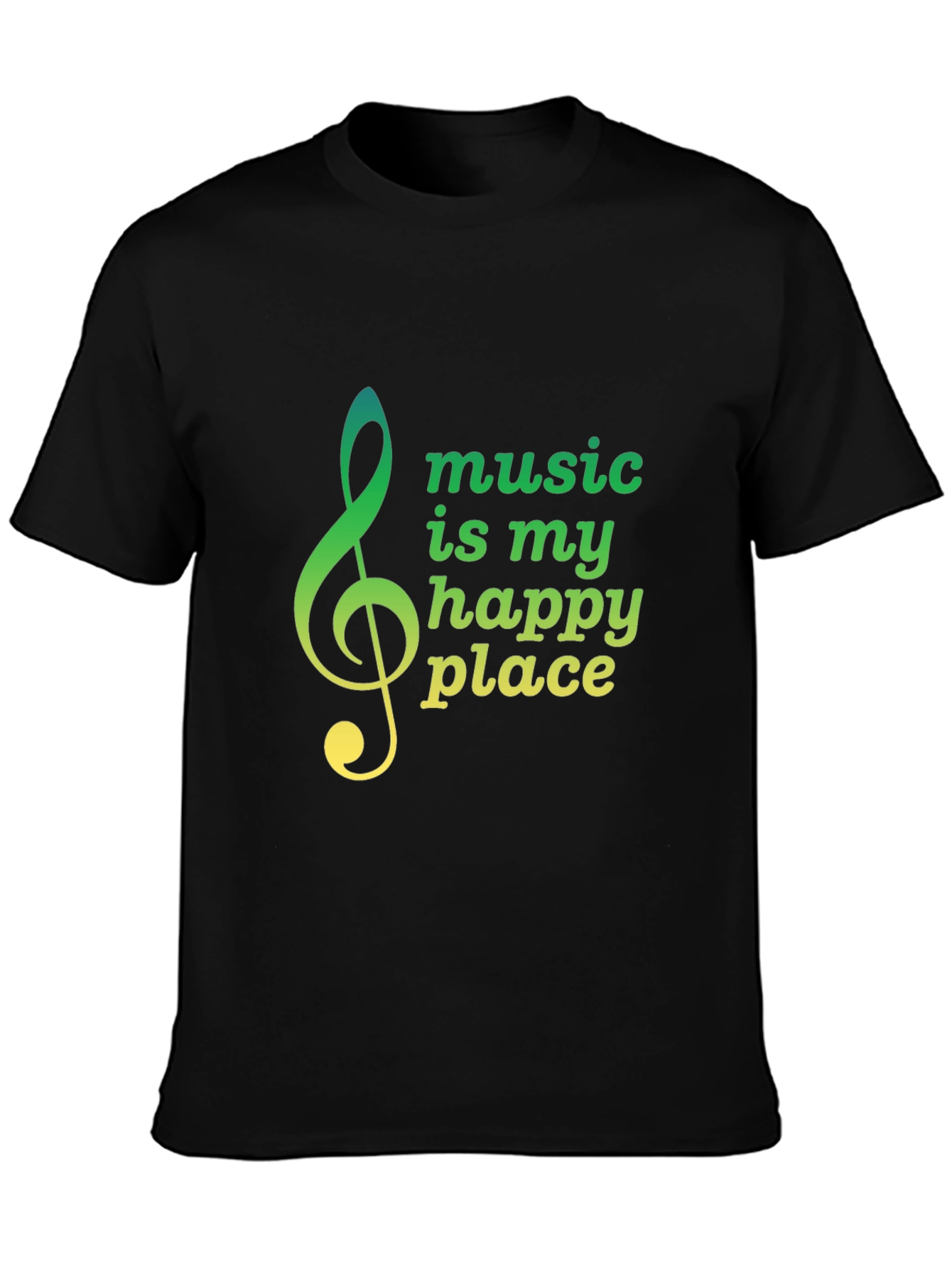 Music Is My Happy Place Tee