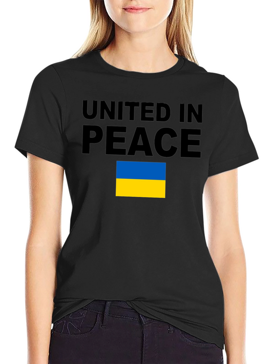 United in Peace Ukraine Flag T-Shirt