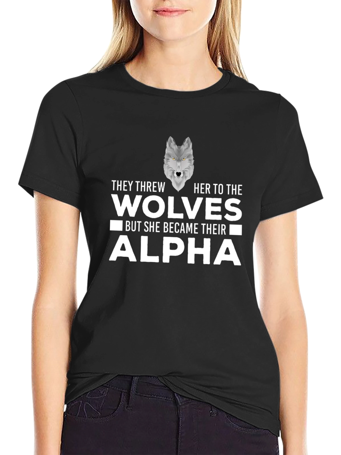 Wolf Alpha Graphic Tee - Statement T-Shirt
