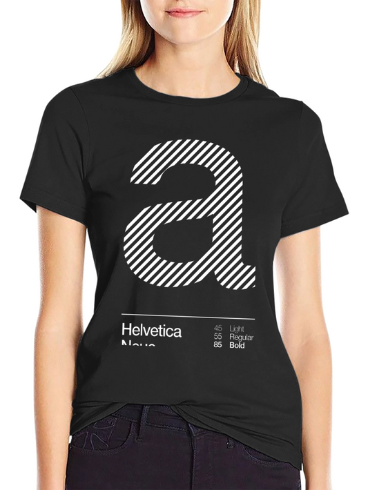 Helvetica Neue Font T-Shirt - Graphic Design Tee
