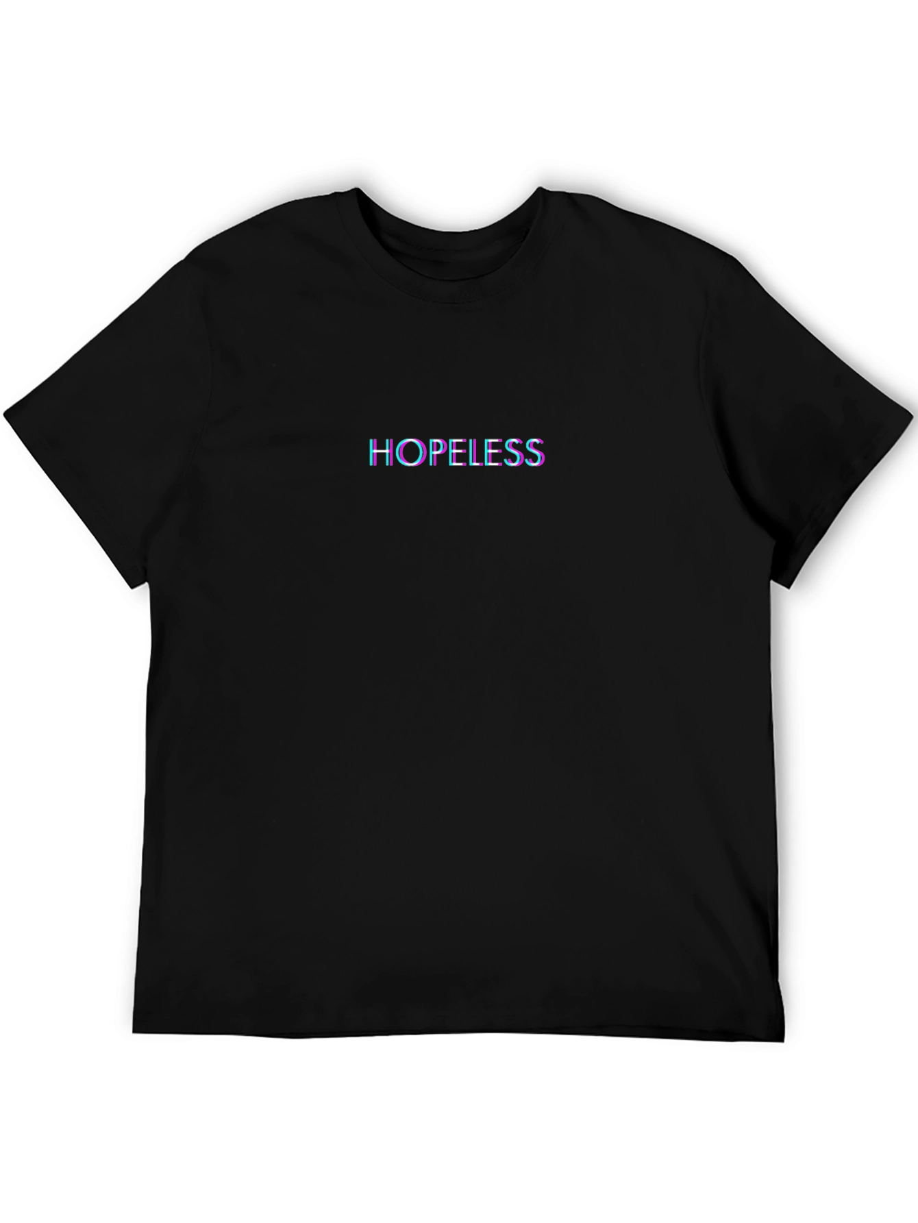 Hopeless Glitchcore Graphic Black T-Shirt