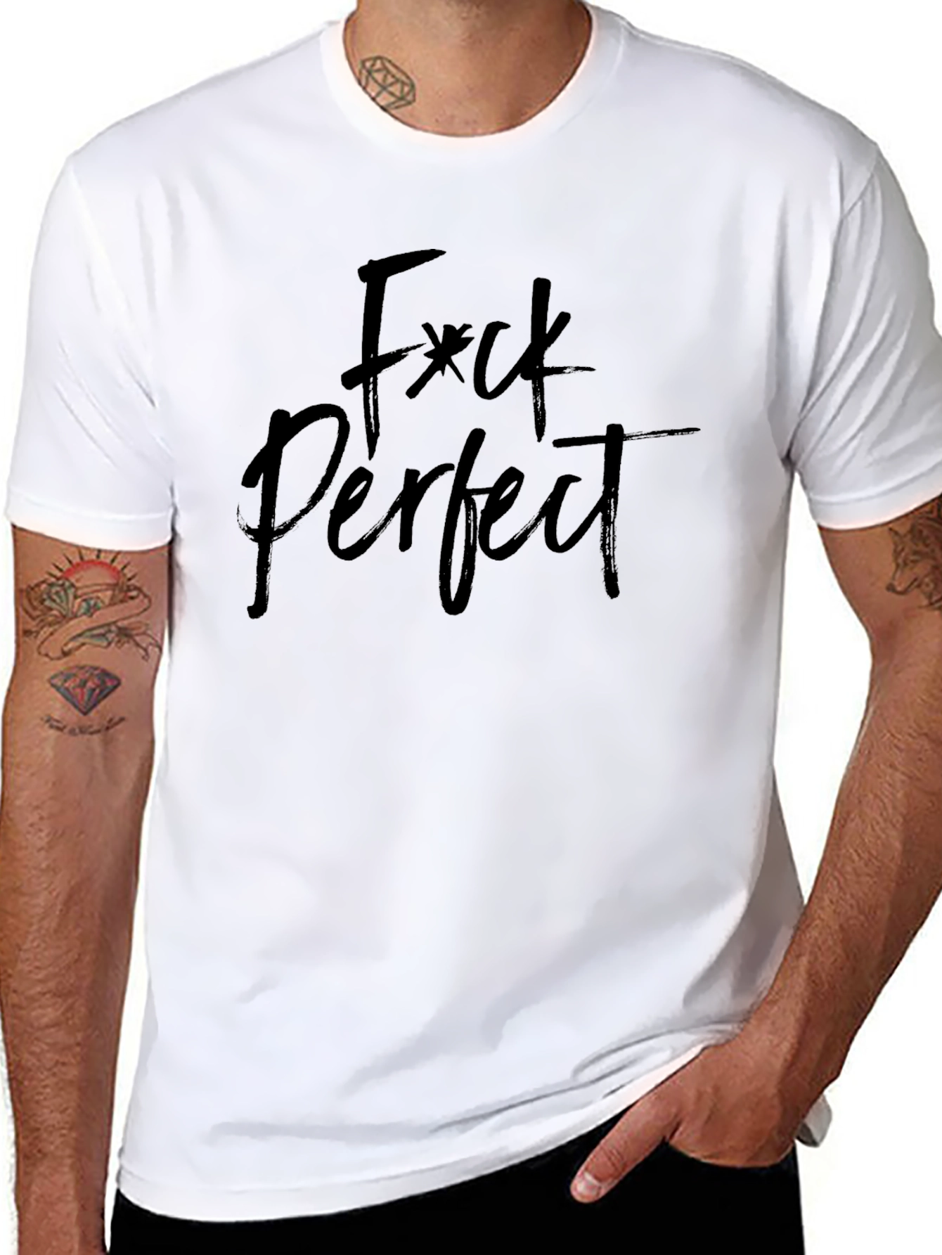 F*ck Perfect Black Graphic Tee