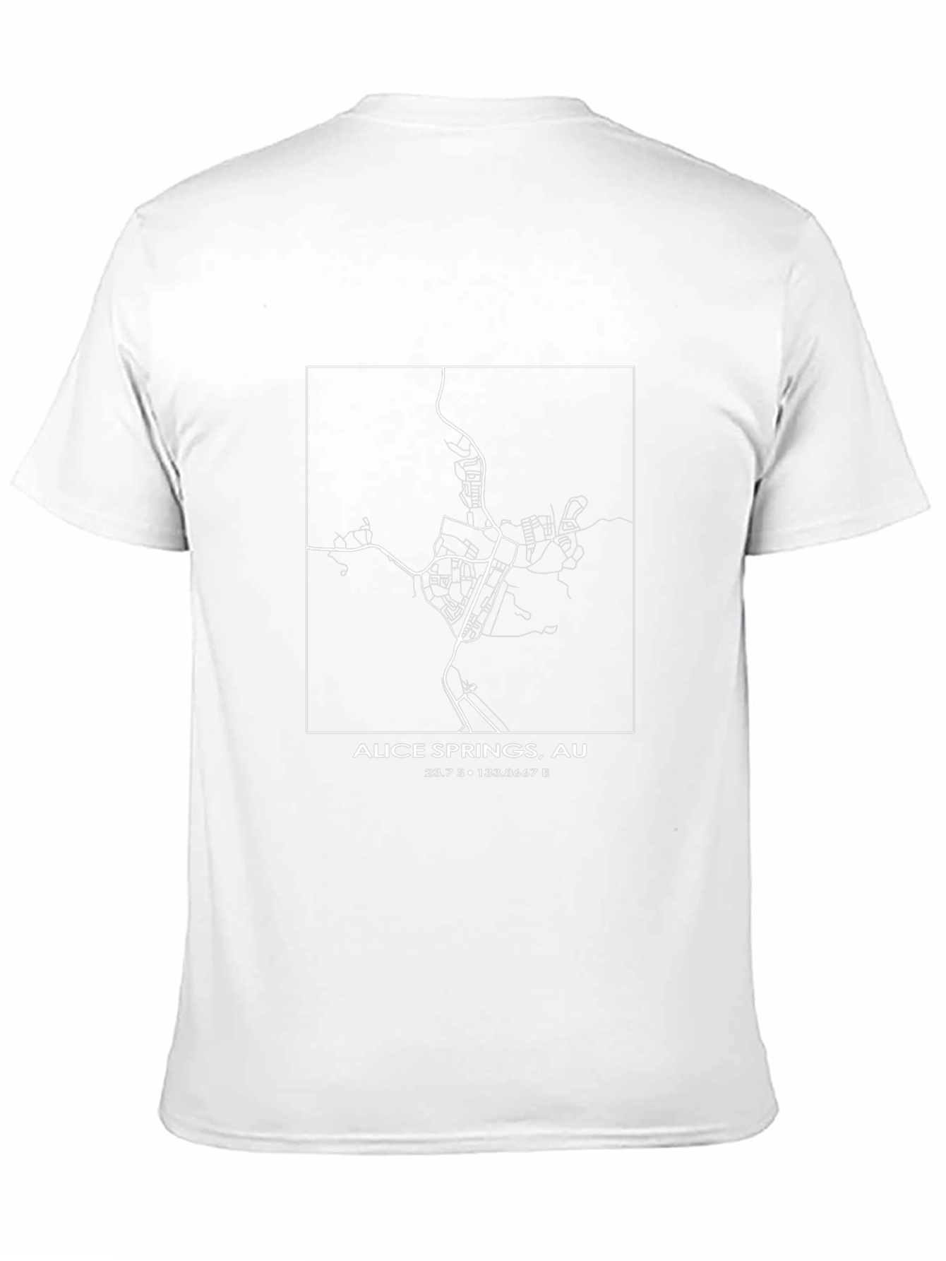 Alice Springs Map T-Shirt - Black Graphic Tee