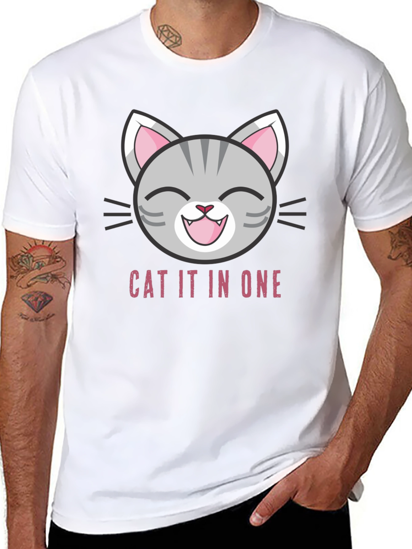 Funny Cat It In One T-Shirt