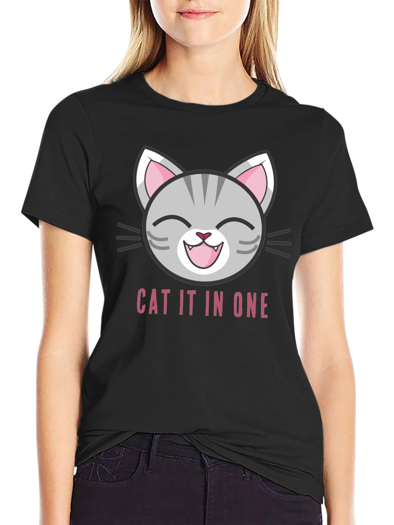 Funny Cat It In One T-Shirt