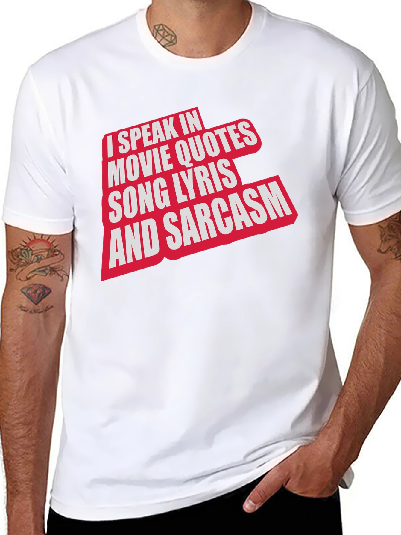 Movie Quotes & Sarcasm Black T-Shirt