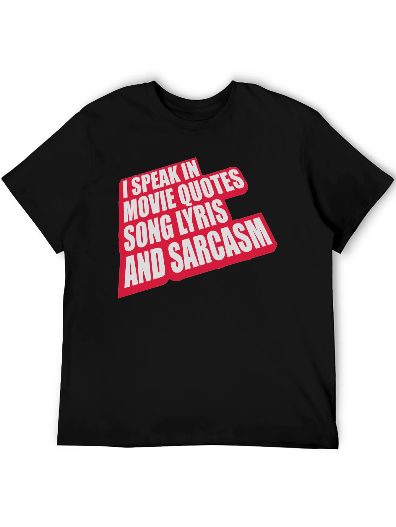 Movie Quotes & Sarcasm Black T-Shirt