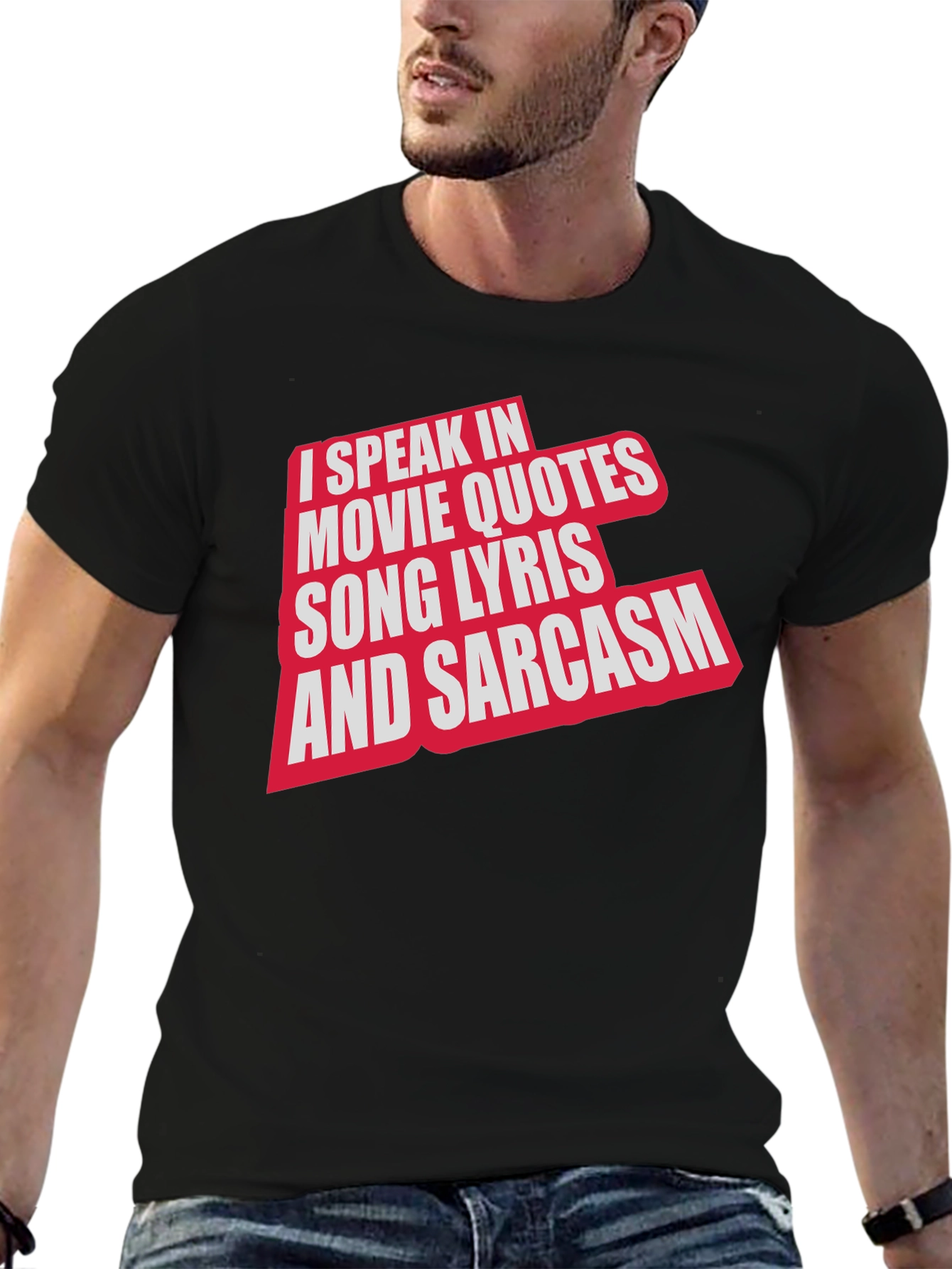 Movie Quotes & Sarcasm Black T-Shirt