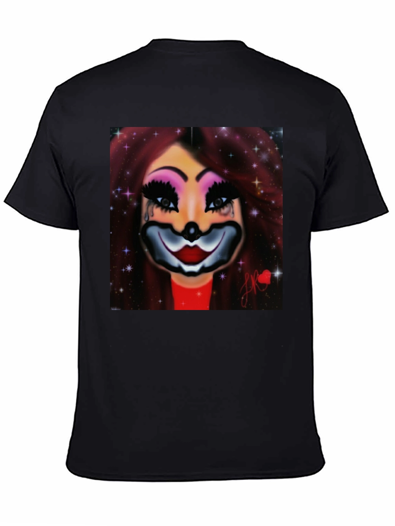 Clown Woman Graphic Tee - Stylish Comfort