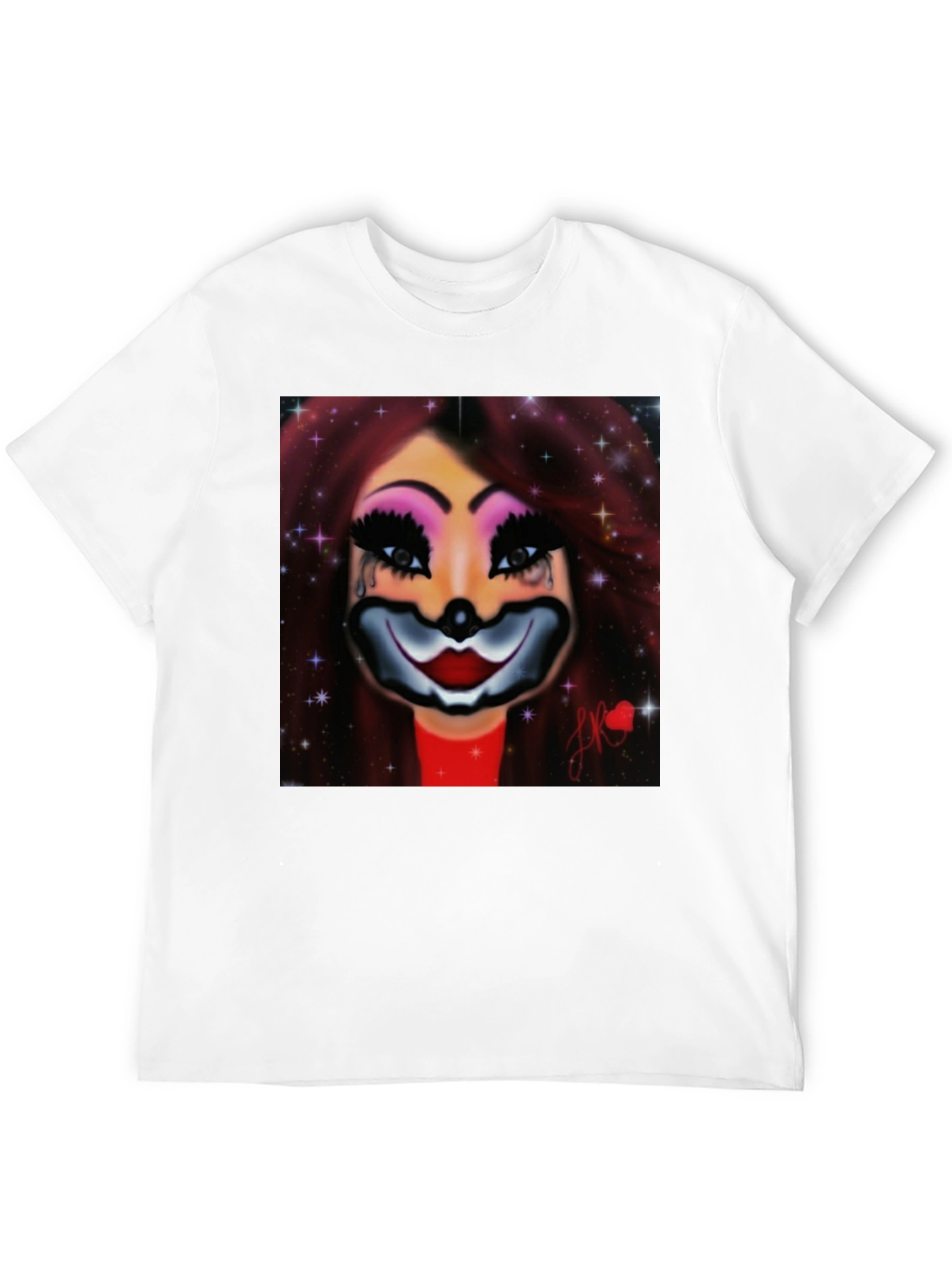Clown Woman Graphic Tee - Stylish Comfort