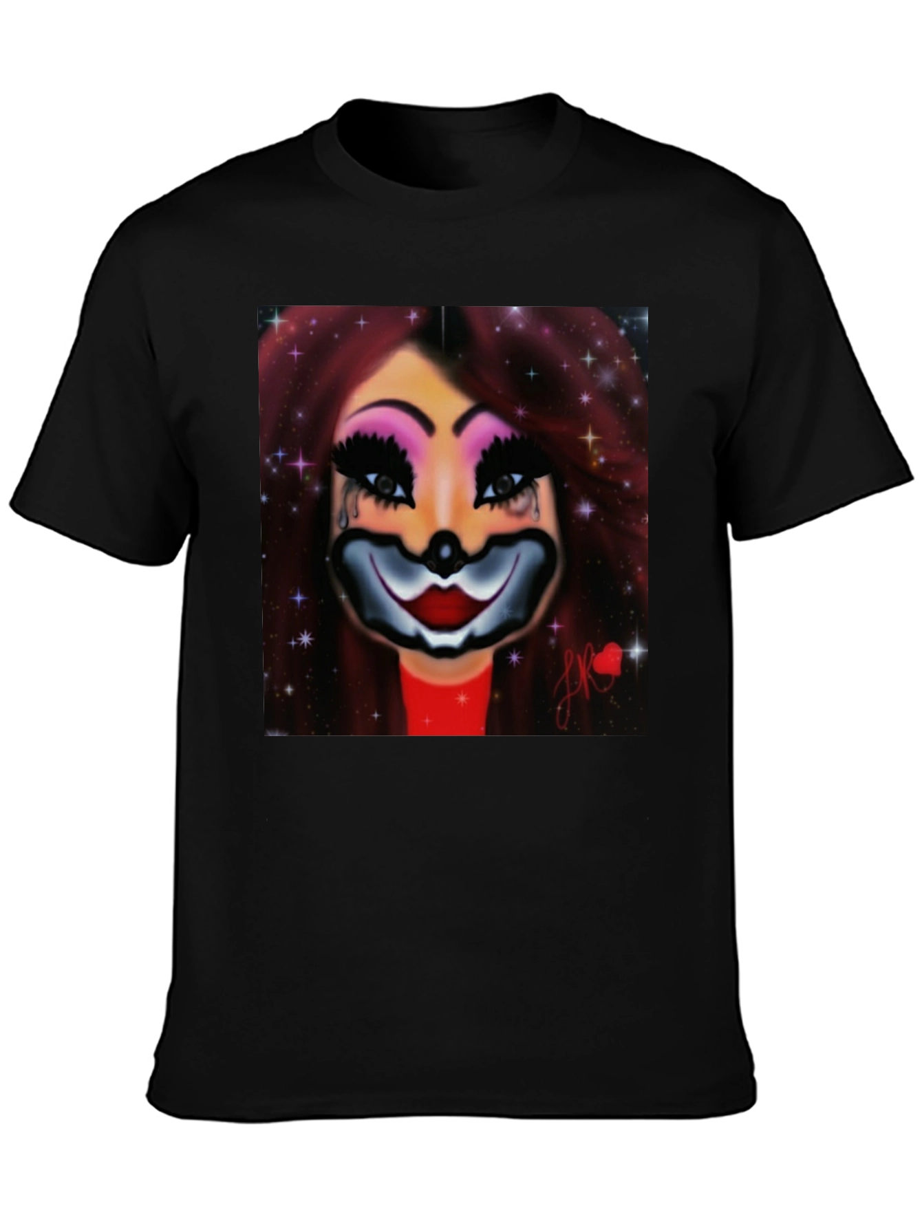 Clown Woman Graphic Tee - Stylish Comfort