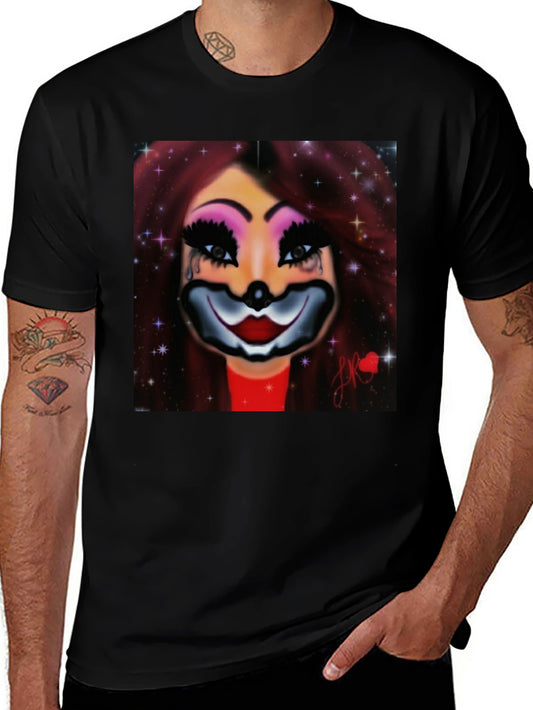 Clown Woman Graphic Tee - Stylish Comfort