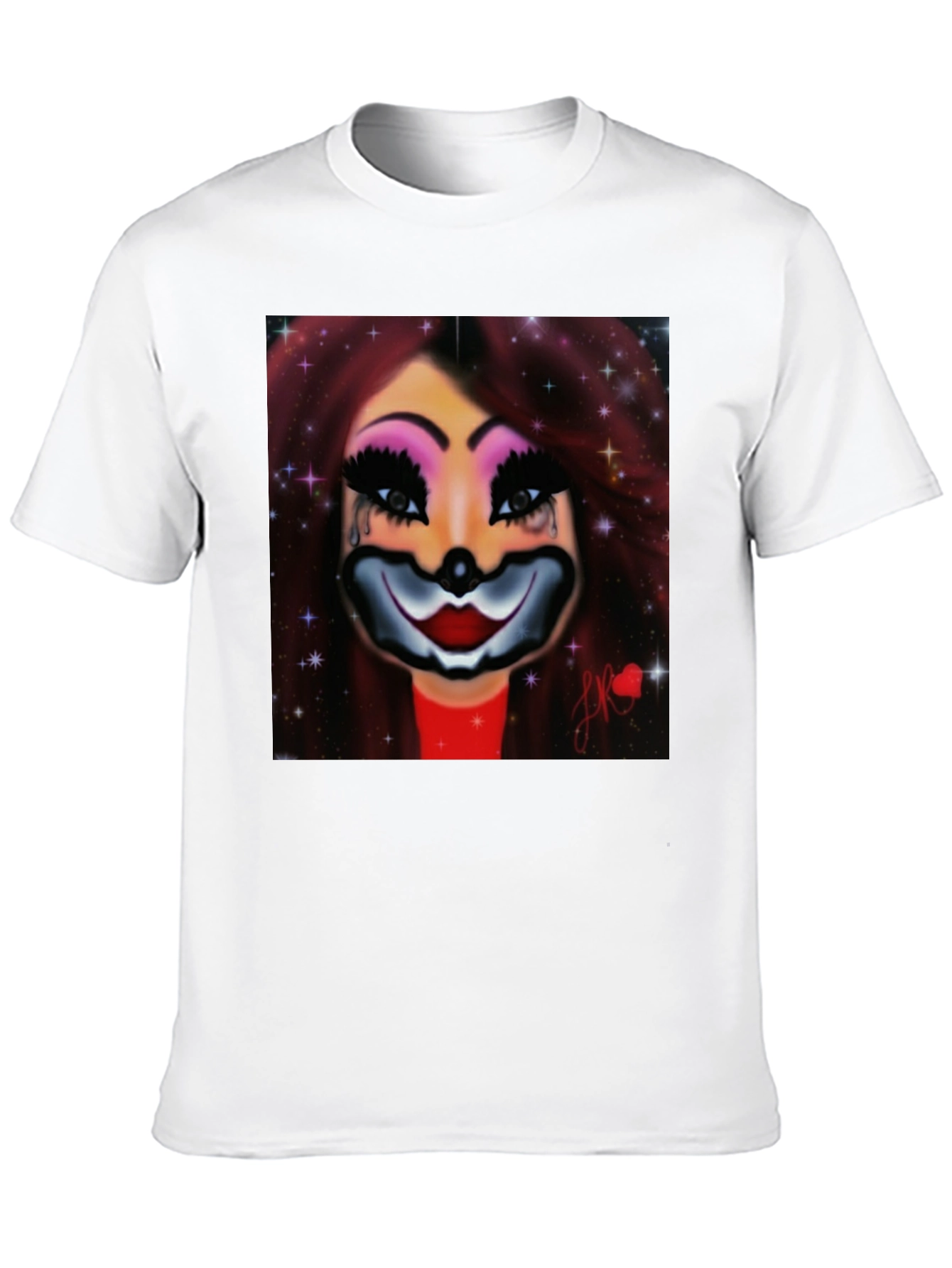 Clown Woman Graphic Tee - Stylish Comfort