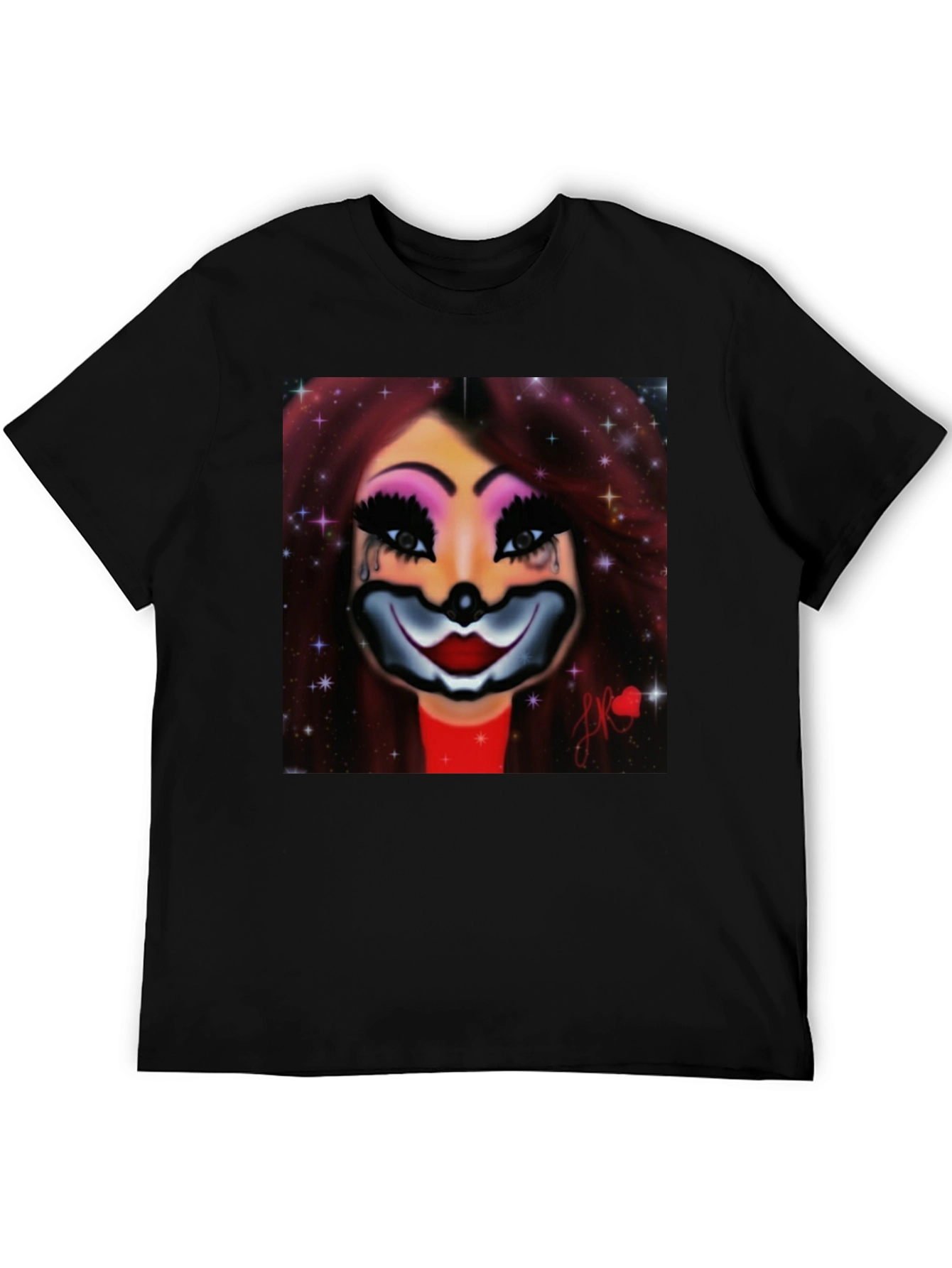 Clown Woman Graphic Tee - Stylish Comfort