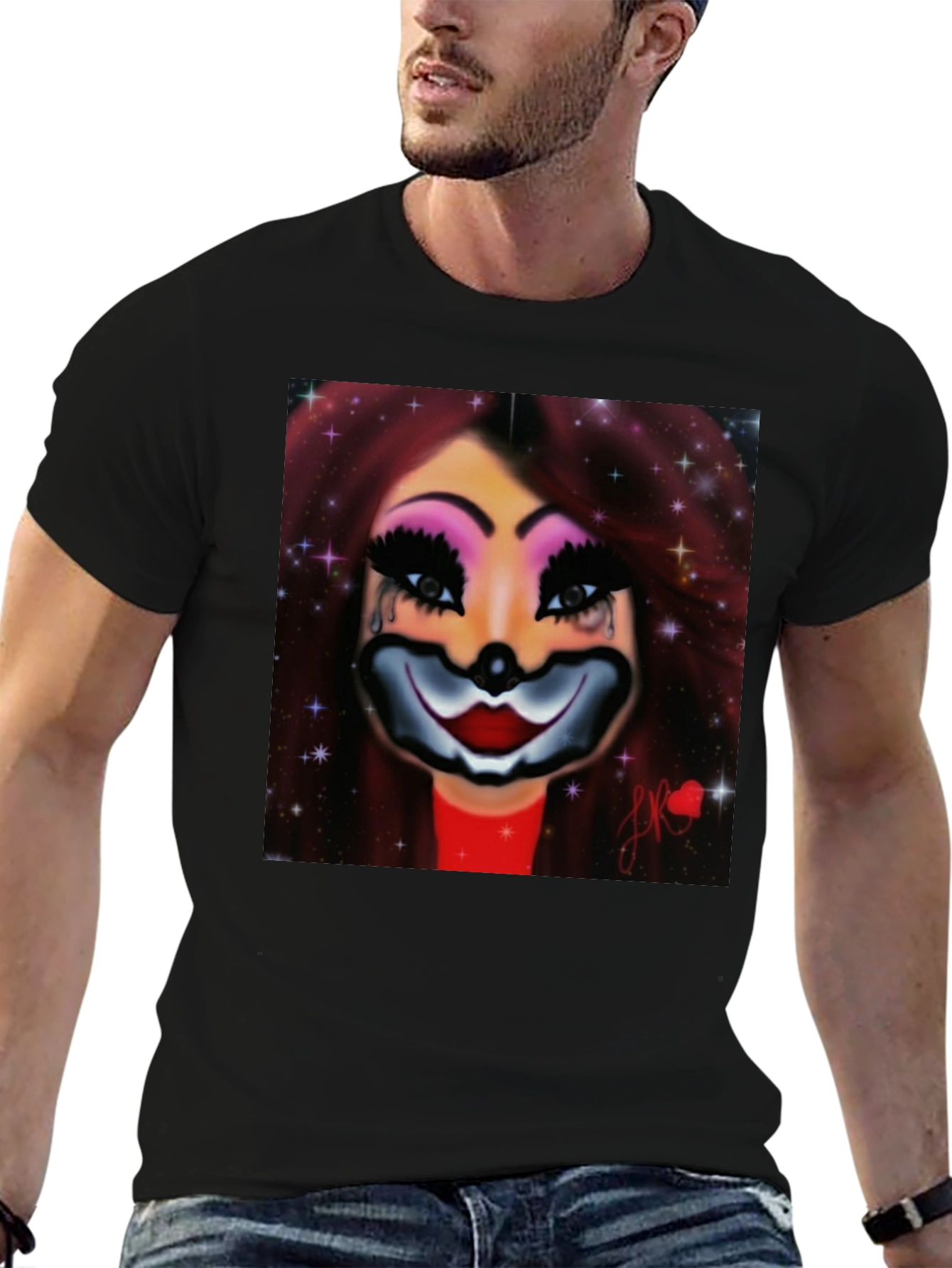 Clown Woman Graphic Tee - Stylish Comfort