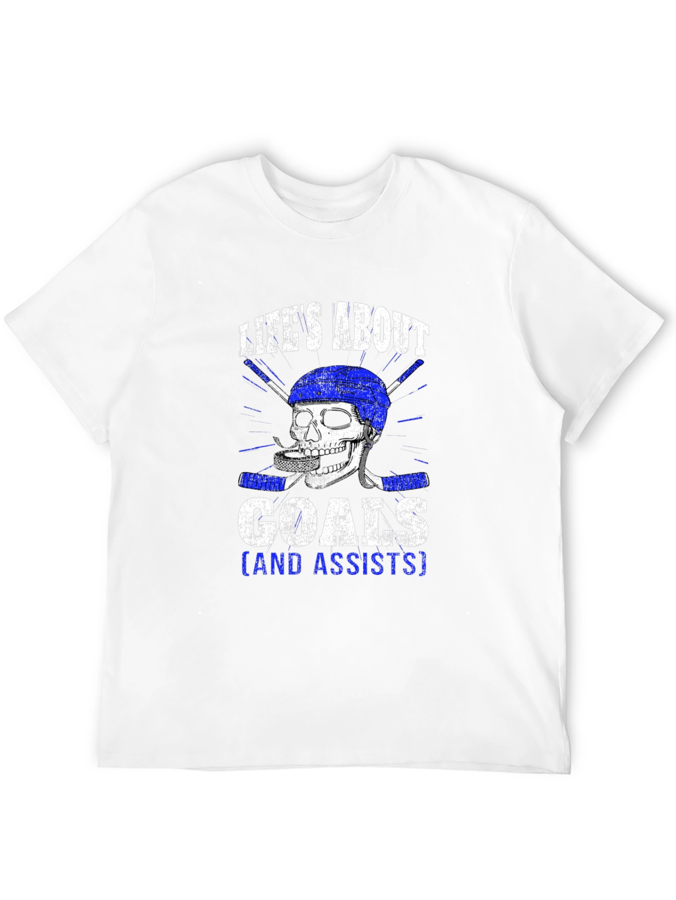 Lifes About Goals Hockey Graphic Tee