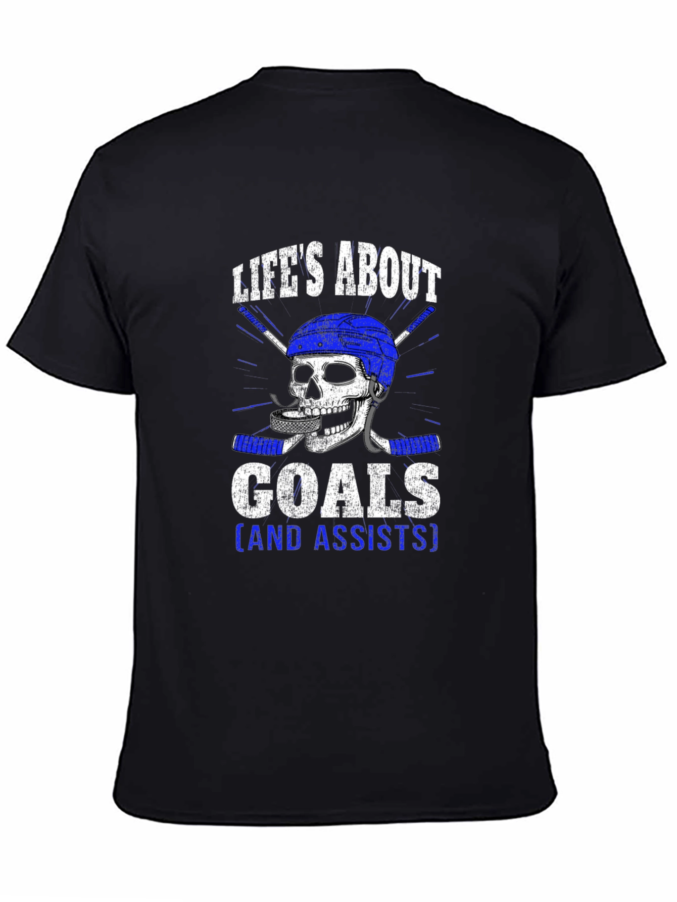 Lifes About Goals Hockey Graphic Tee